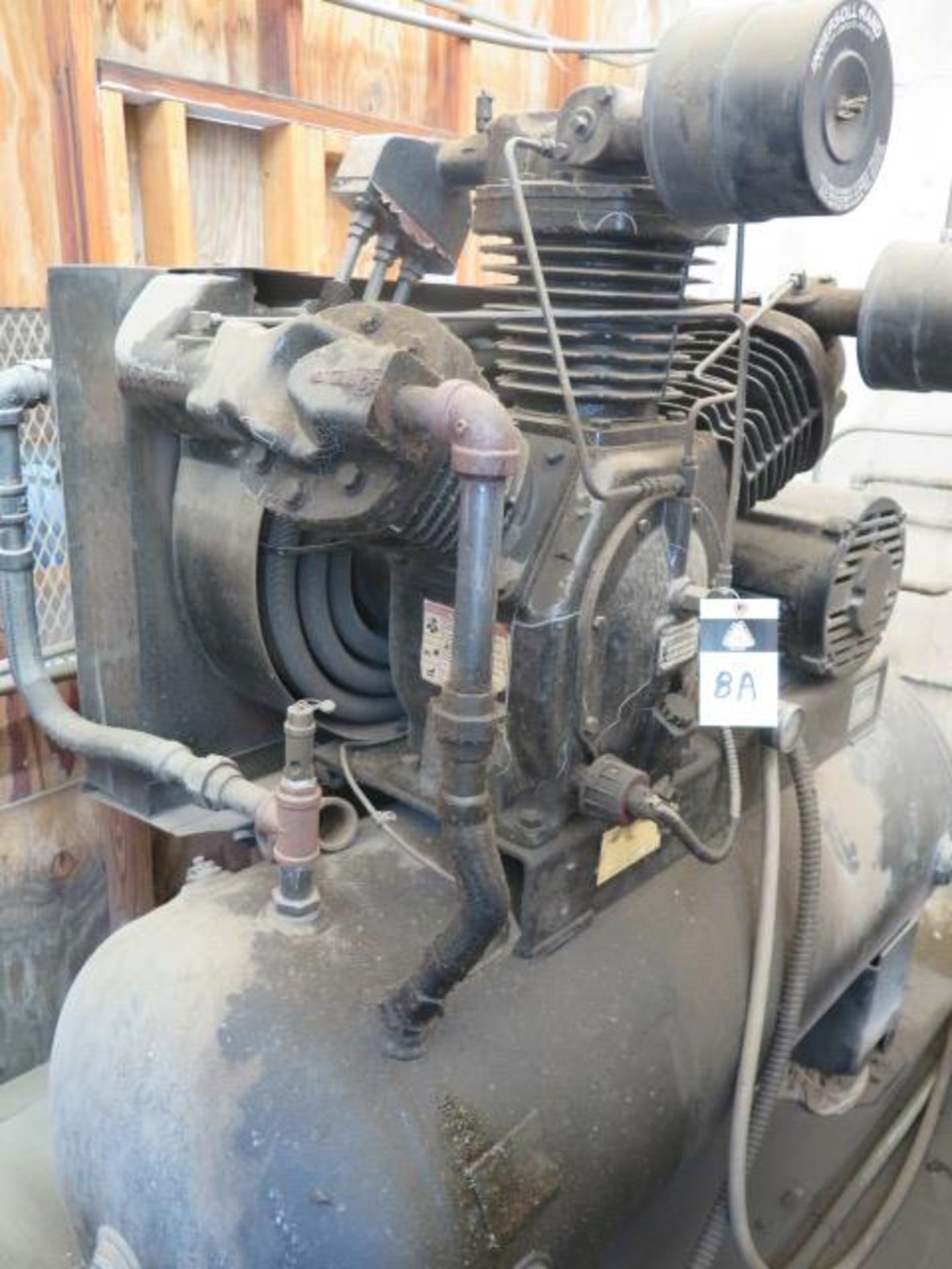 Ingersoll Rand 20Hp Horizontal Air Compressor w/ 3-Stage Pump, 80 Gallon Tank (SOLD AS-IS - NO - Image 3 of 5