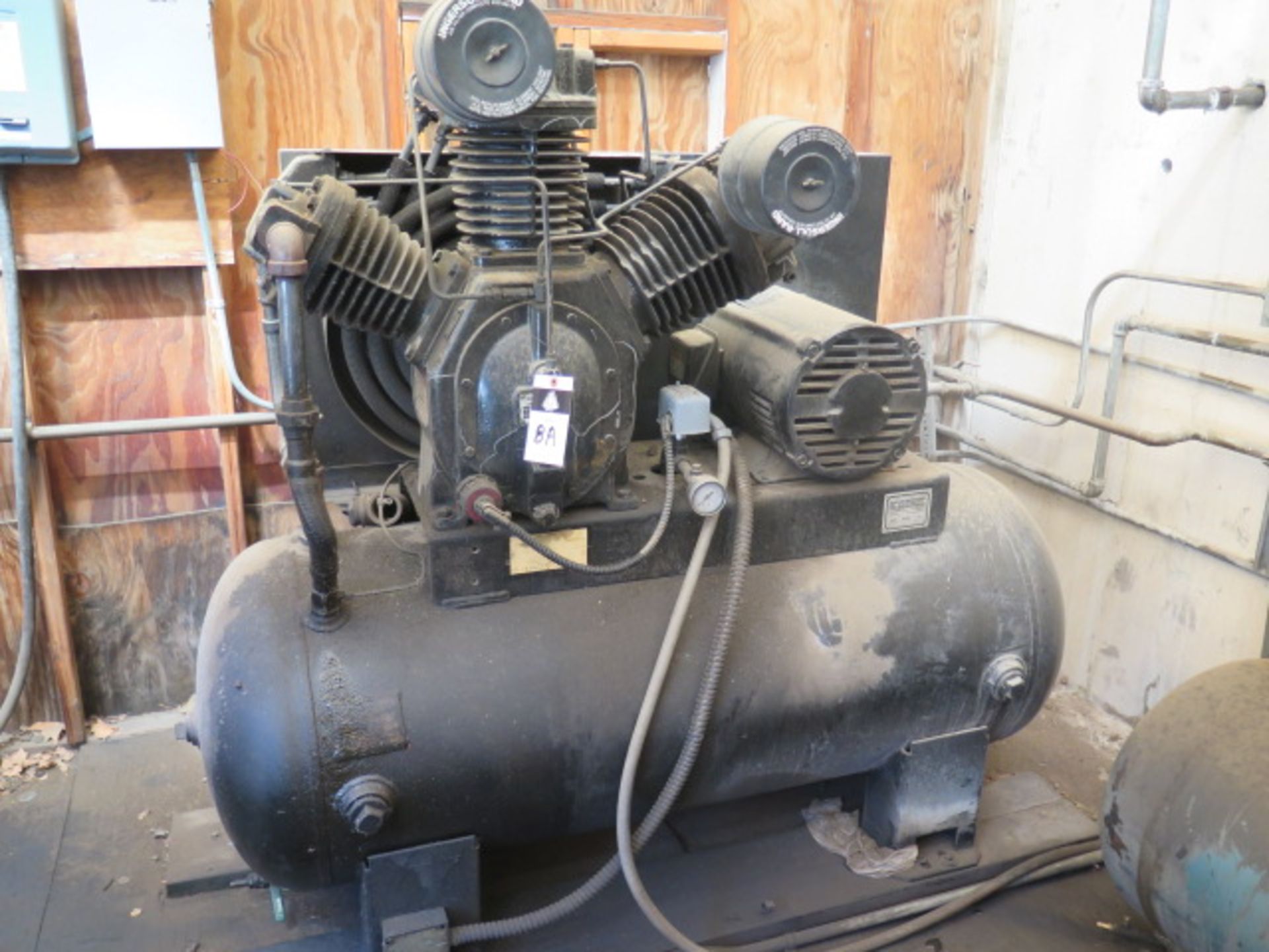 Ingersoll Rand 20Hp Horizontal Air Compressor w/ 3-Stage Pump, 80 Gallon Tank (SOLD AS-IS - NO