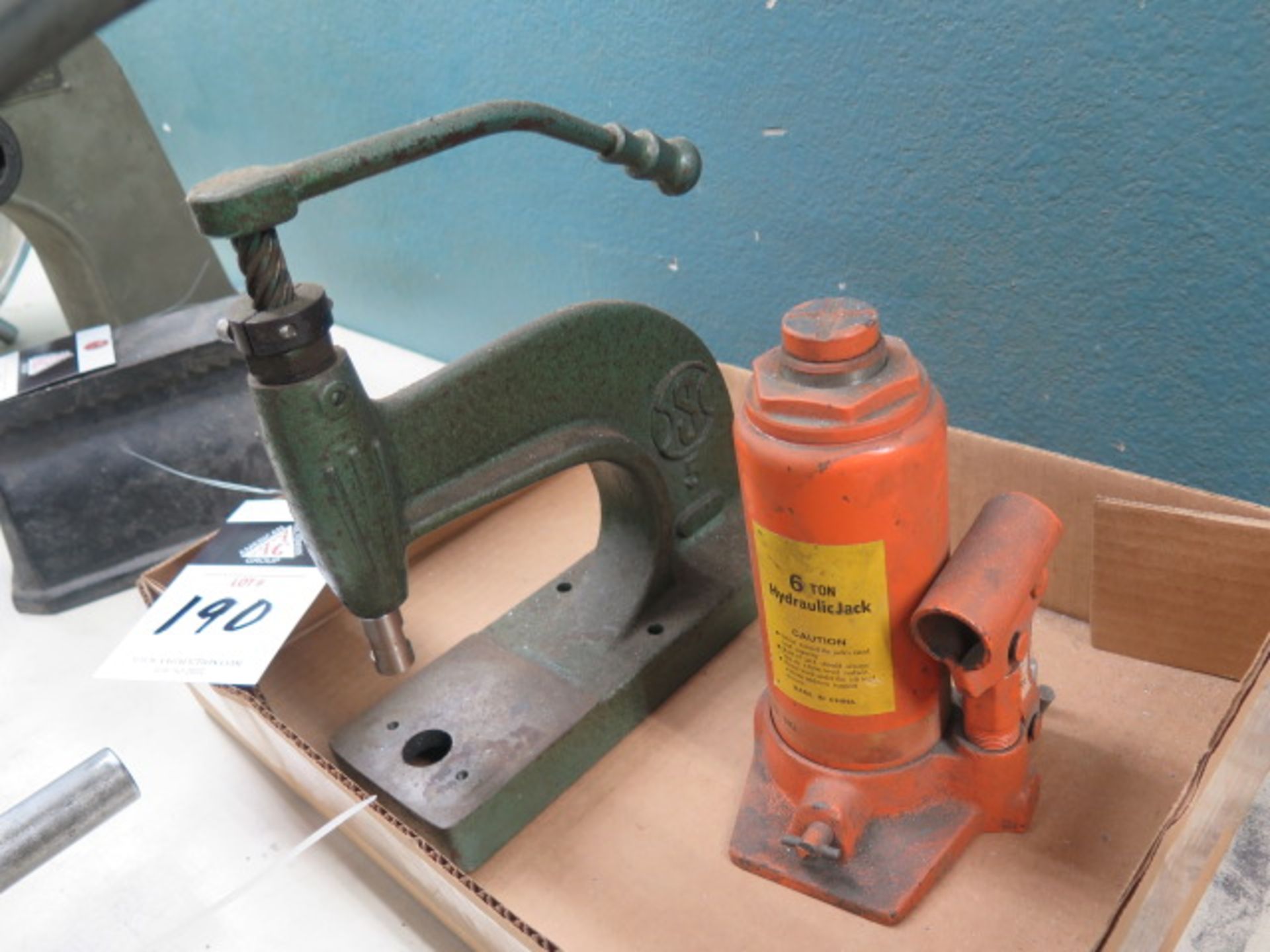 Arbor Press and Hydraulic Bottle Jack (SOLD AS-IS - NO WARRANTY) - Image 3 of 3