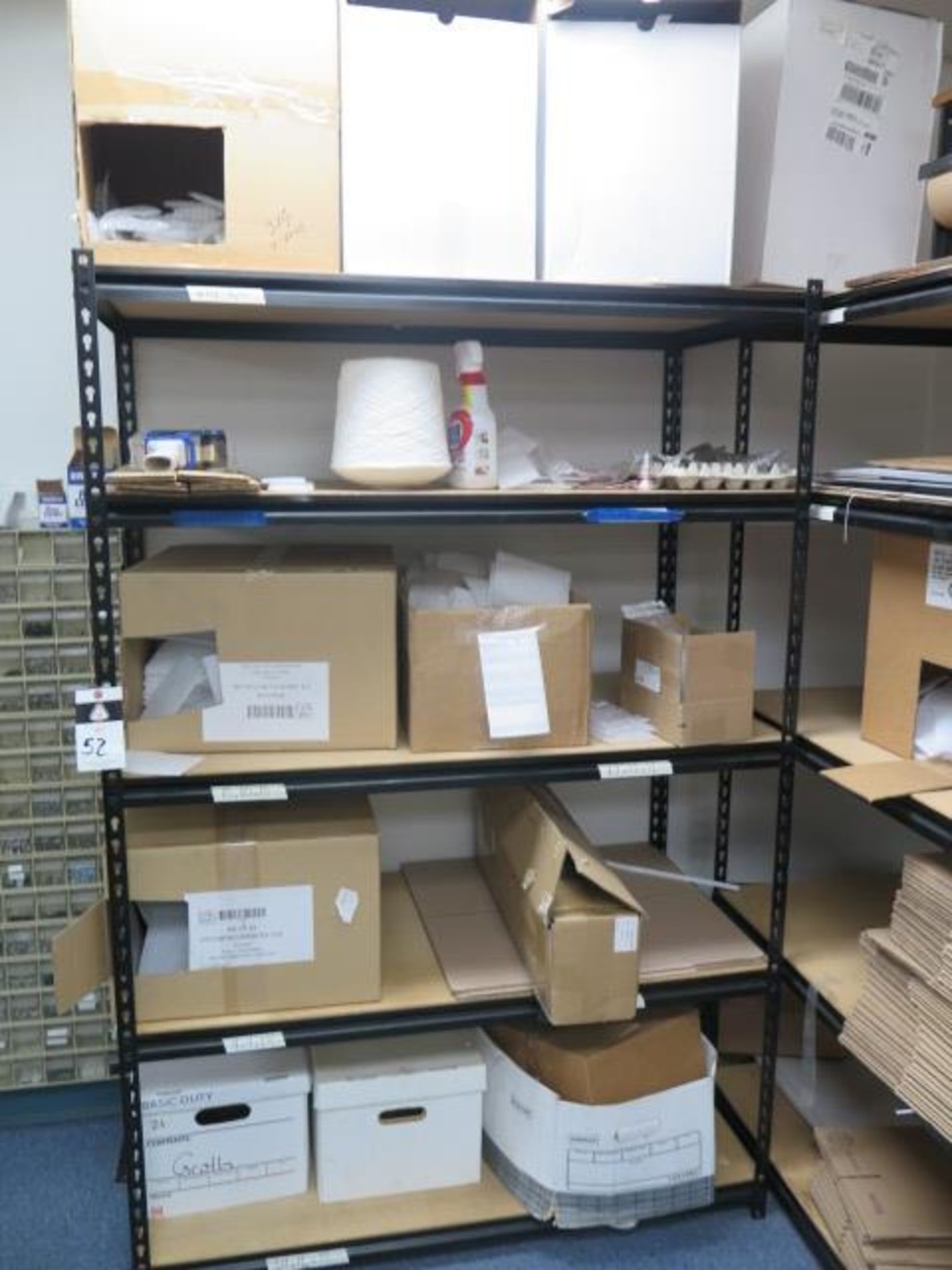 Shipping Boxes, Supplies and Shelves (SOLD AS-IS - NO WARRANTY)