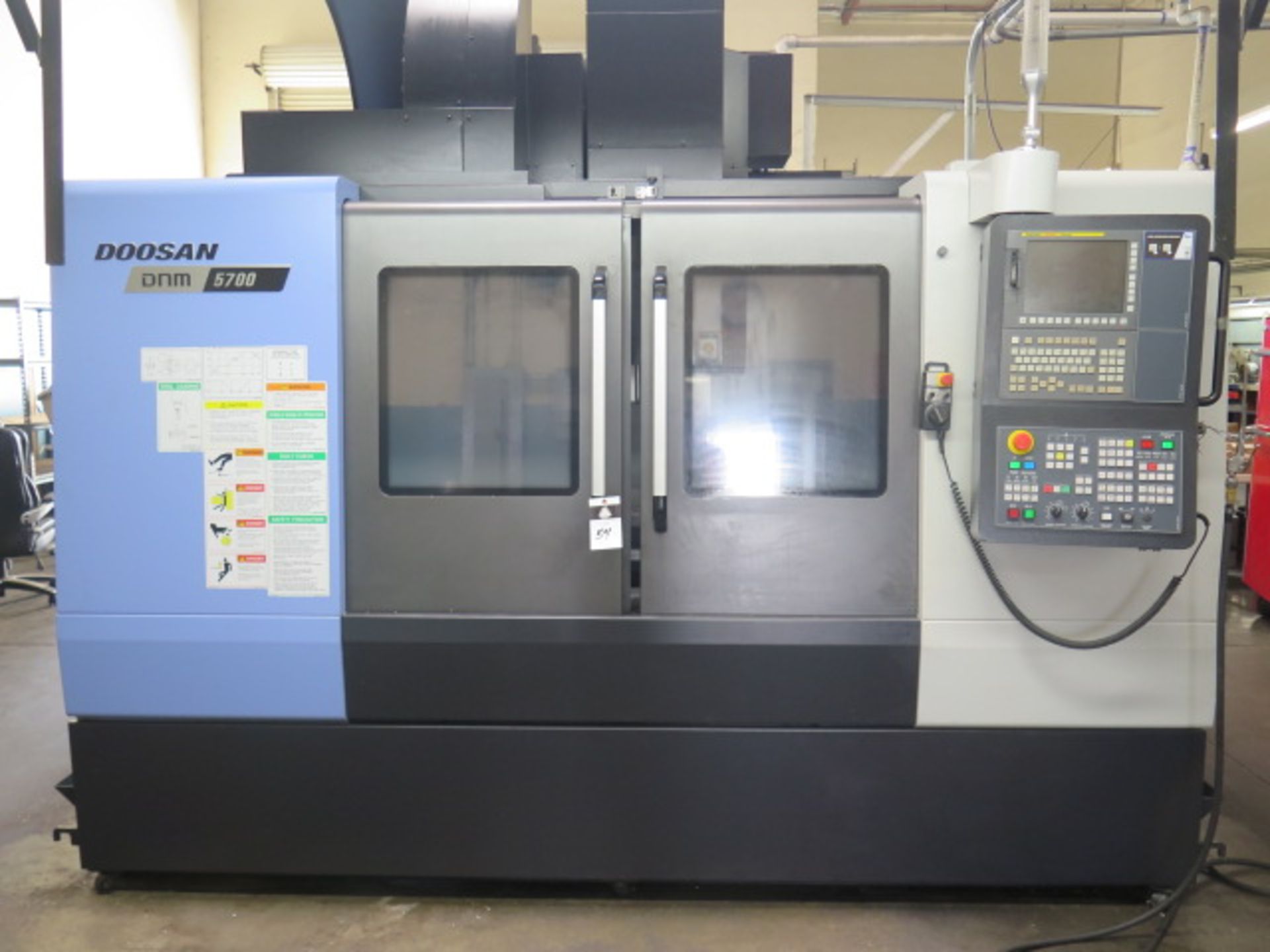 2017 Doosan DNM 5700 CNC VMC s/n MV0091-001459 w/ Doosan-Fanuc i Series, 40 ATC, SOLD AS IS