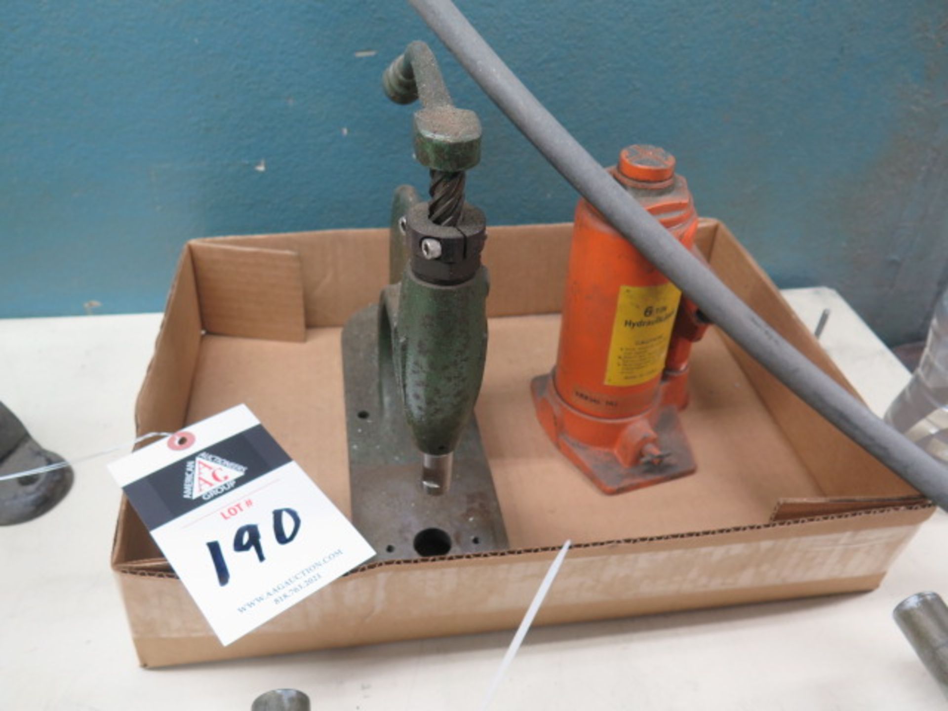 Arbor Press and Hydraulic Bottle Jack (SOLD AS-IS - NO WARRANTY)