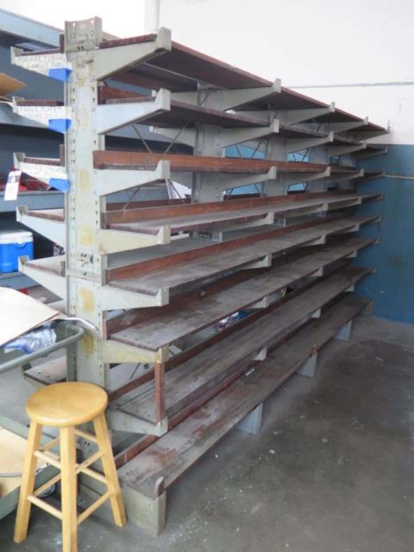 Cantilever Material Rack, Pallet Rack and Misc Shelves (SOLD AS-IS - NO WARRANTY)