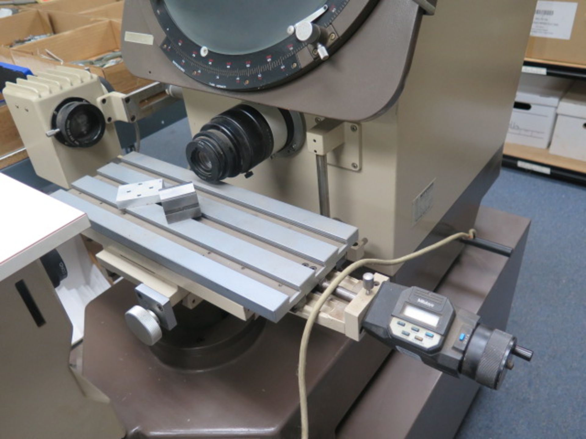 Mitutoyo PH350H 13” Optical Comparator s/n 60680 w/ Mitutoyo Digital Micrometer Readout, SOLD AS IS - Image 6 of 10