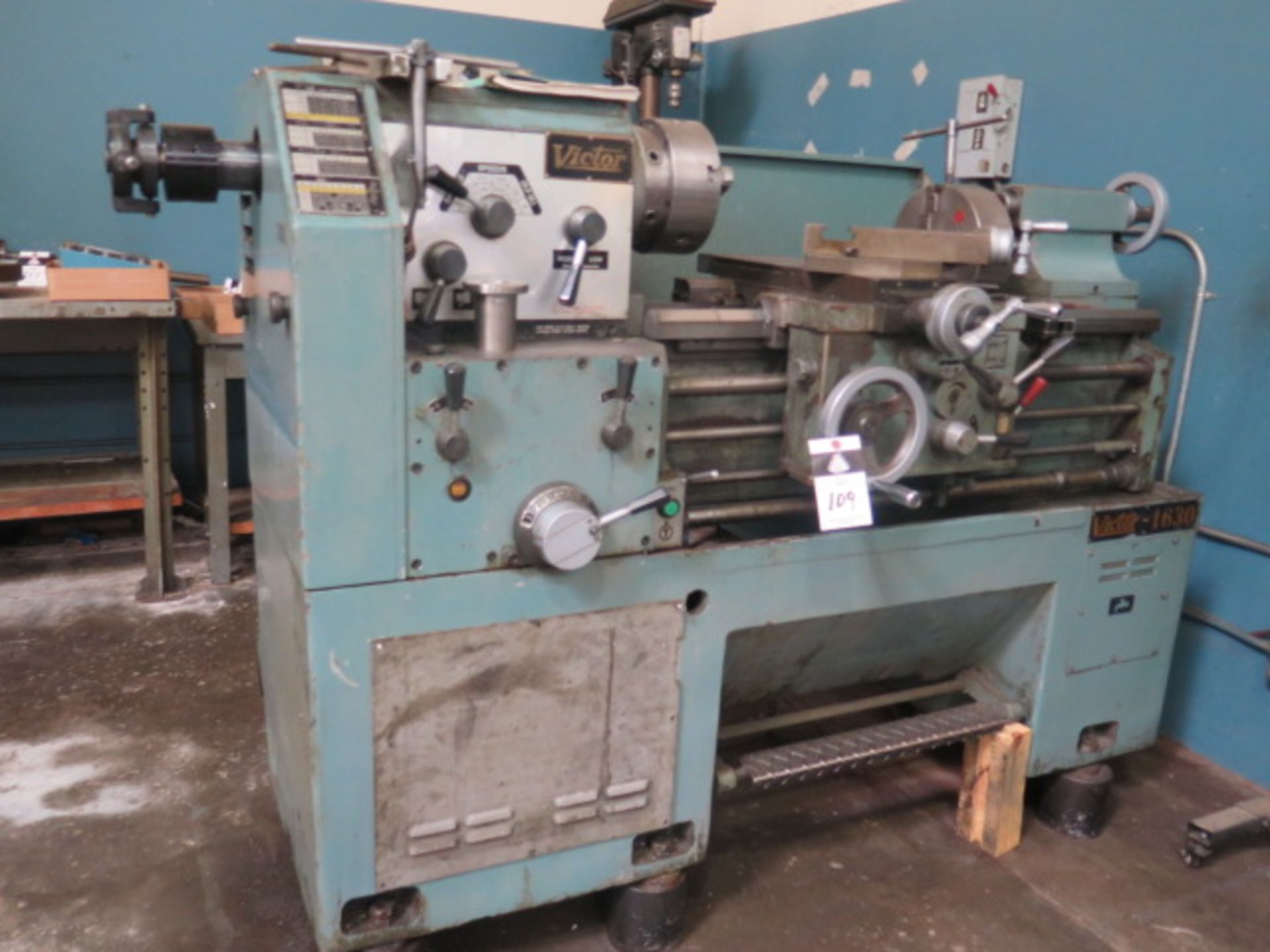 Victor 1630 16” x 30” Geared Head Gap Bed Lathe s/n 551286 w/ 65-1800 RPM, Inch/mm Threading, - Image 2 of 11