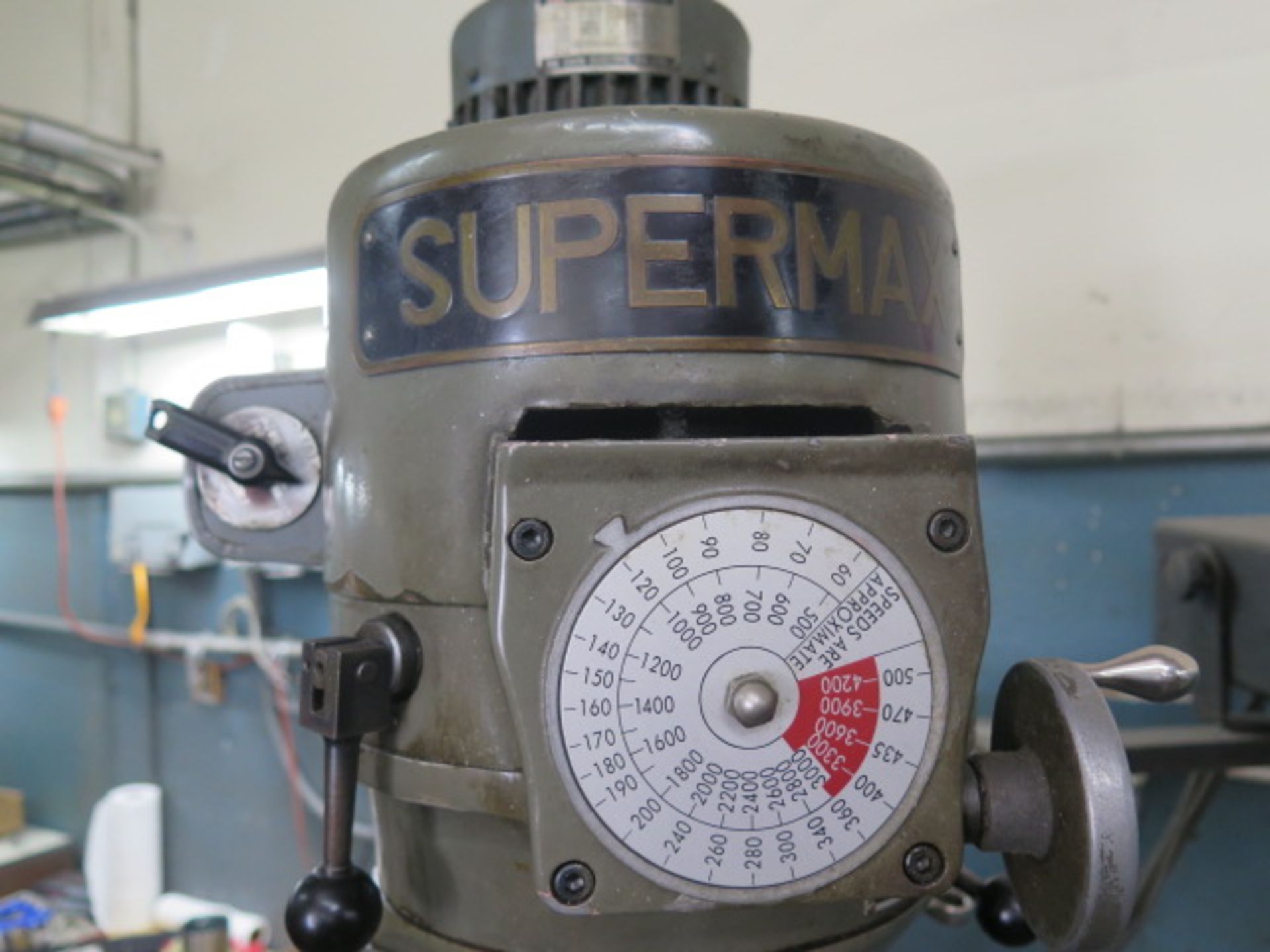Supermax Vertical Mill w/ DRO, 60-4200 Dial Change RPM, Power Feed, Trava-Dials (SOLD AS-IS - NO - Image 8 of 8