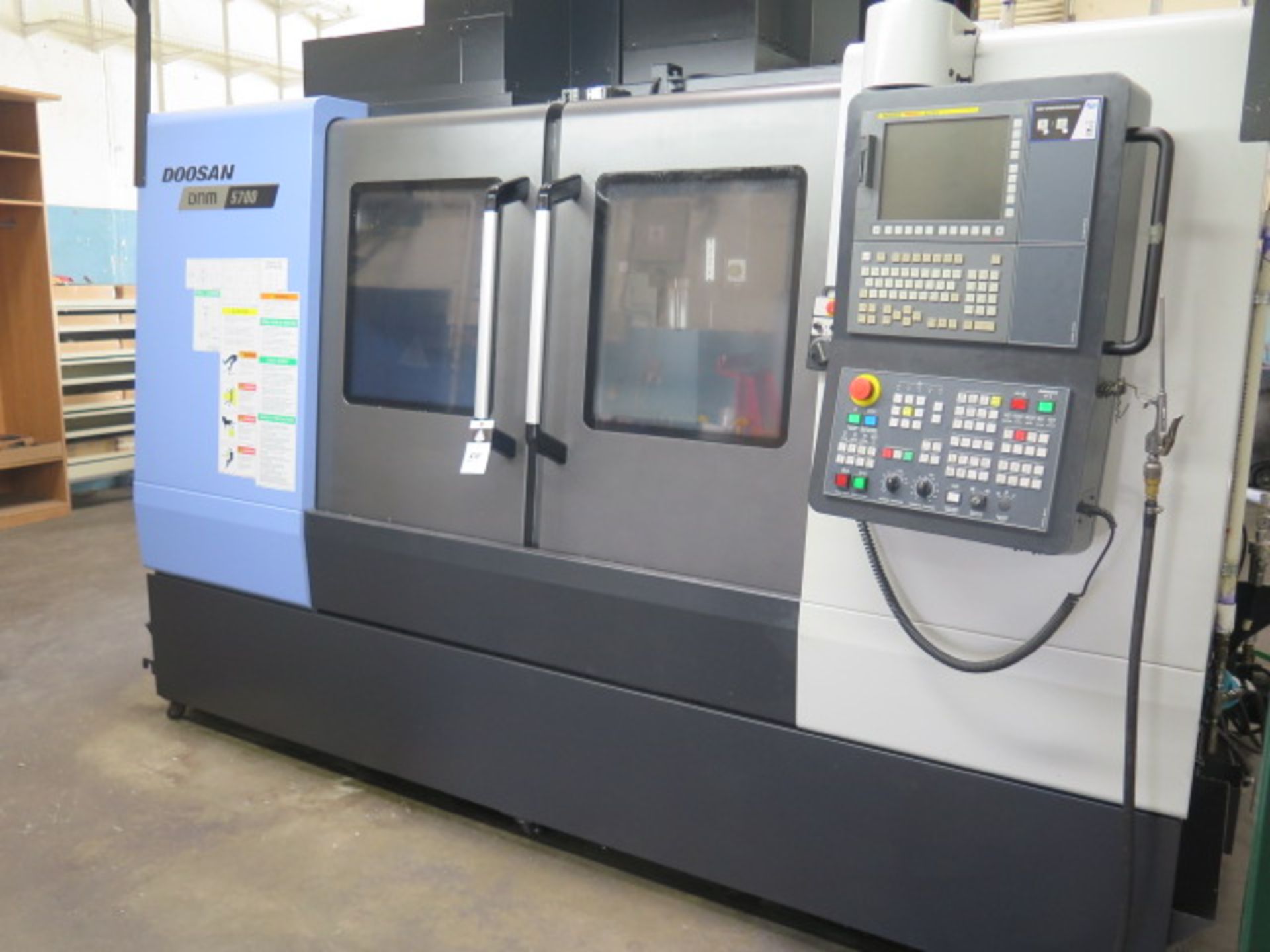 2017 Doosan DNM 5700 CNC VMC s/n MV0091-001459 w/ Doosan-Fanuc i Series, 40 ATC, SOLD AS IS - Image 2 of 18