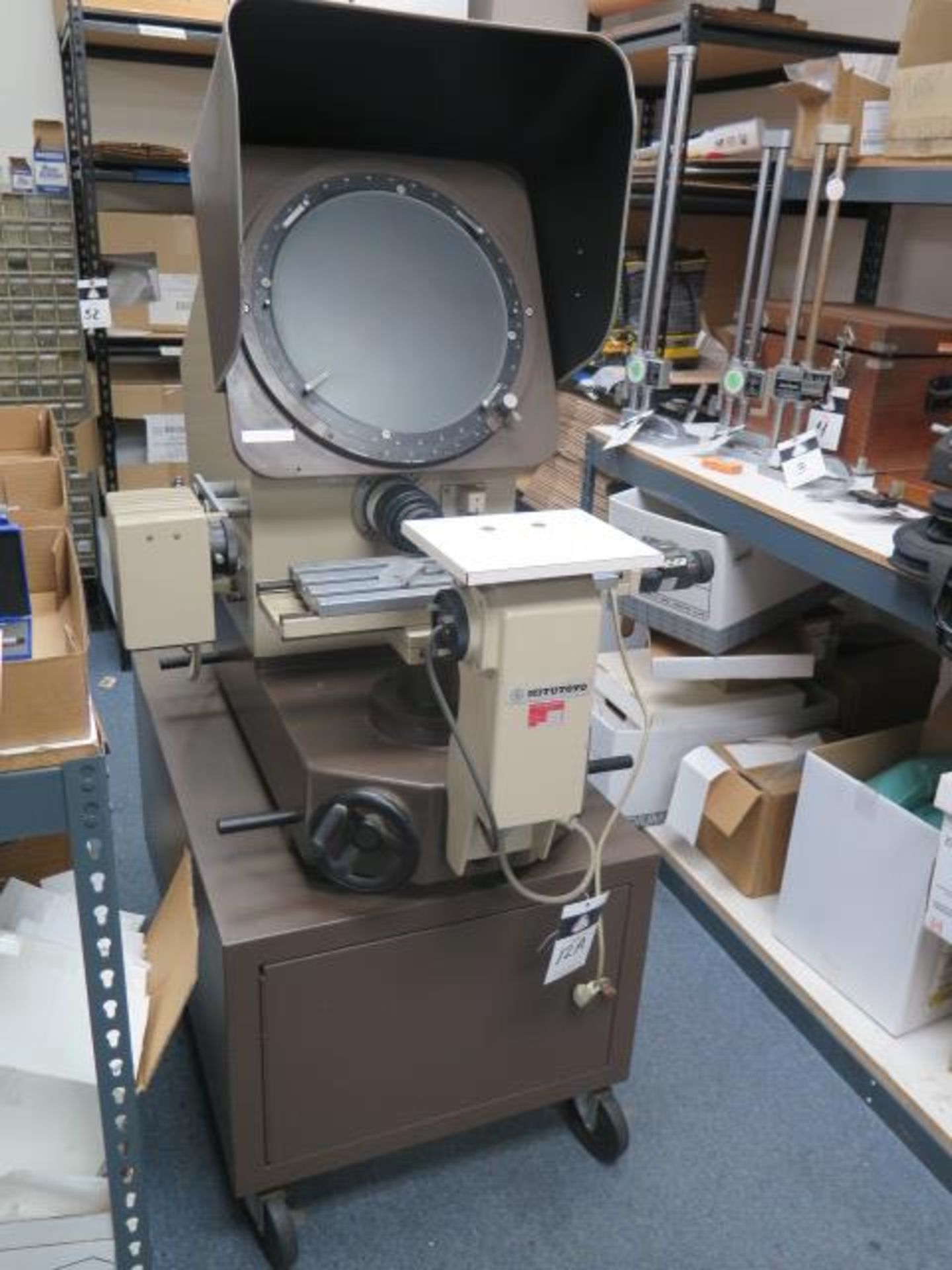Mitutoyo PH350H 13” Optical Comparator s/n 60680 w/ Mitutoyo Digital Micrometer Readout, SOLD AS IS - Image 3 of 10