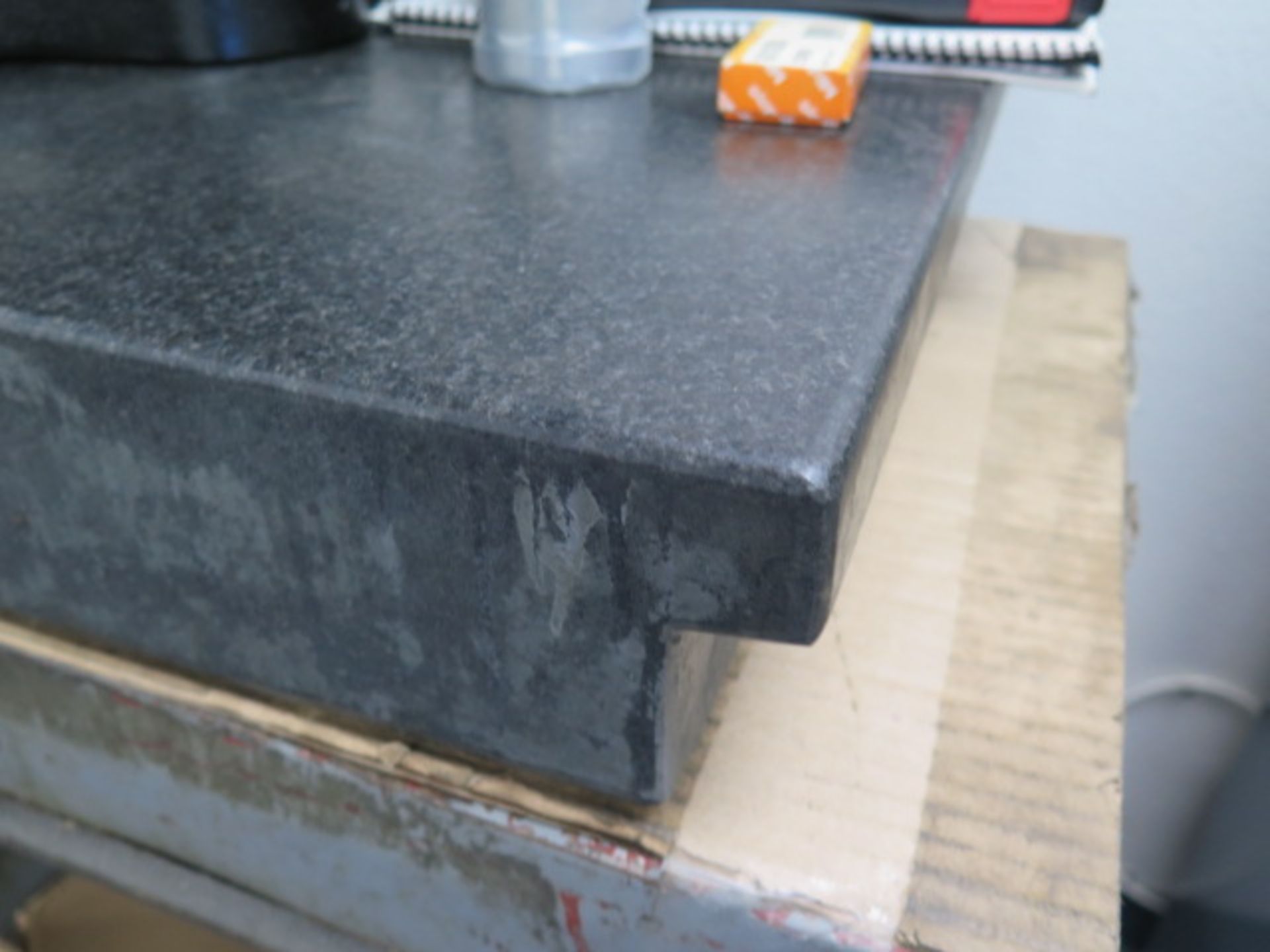 Precision 18" x 24" x 4" 2-Ledge Granite Surfafce Plate w/ Cart (SOLD AS-IS - NO WARRANTY) - Image 3 of 6