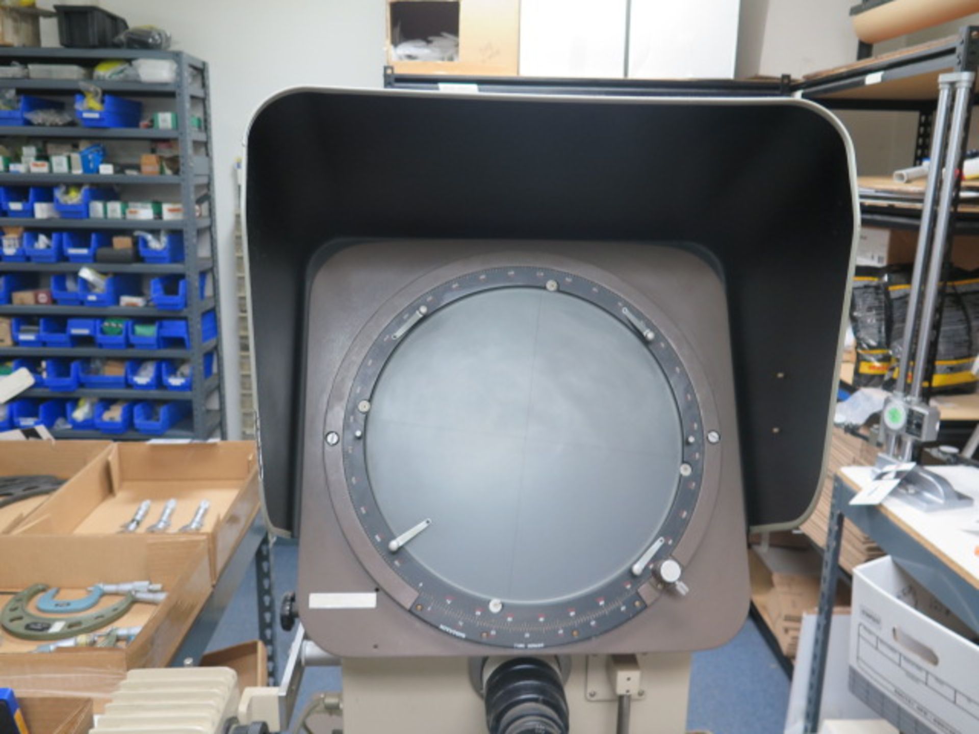 Mitutoyo PH350H 13” Optical Comparator s/n 60680 w/ Mitutoyo Digital Micrometer Readout, SOLD AS IS - Image 4 of 10