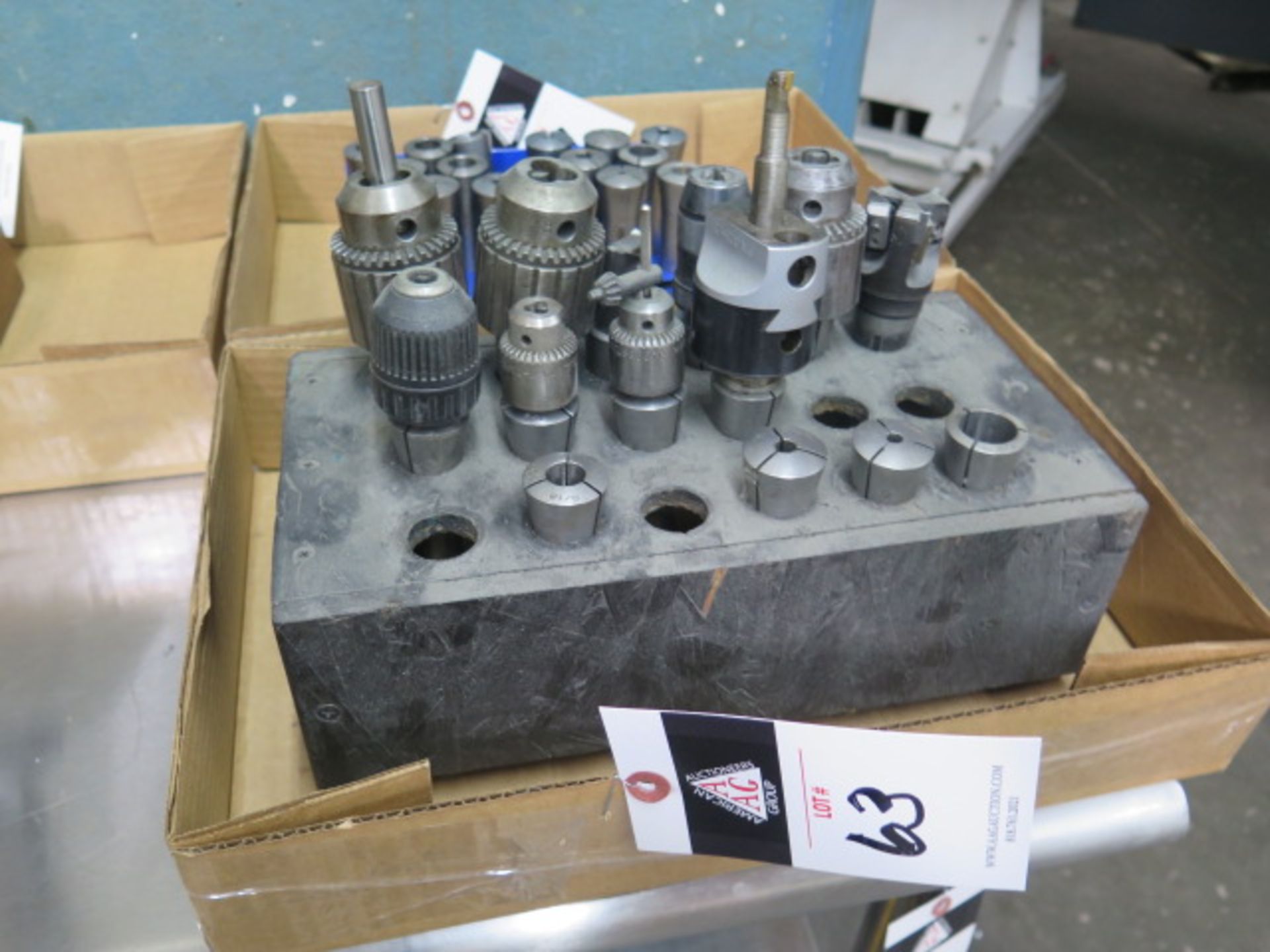 R8 Tooling and Collets (14) (SOLD AS-IS - NO WARRANTY)