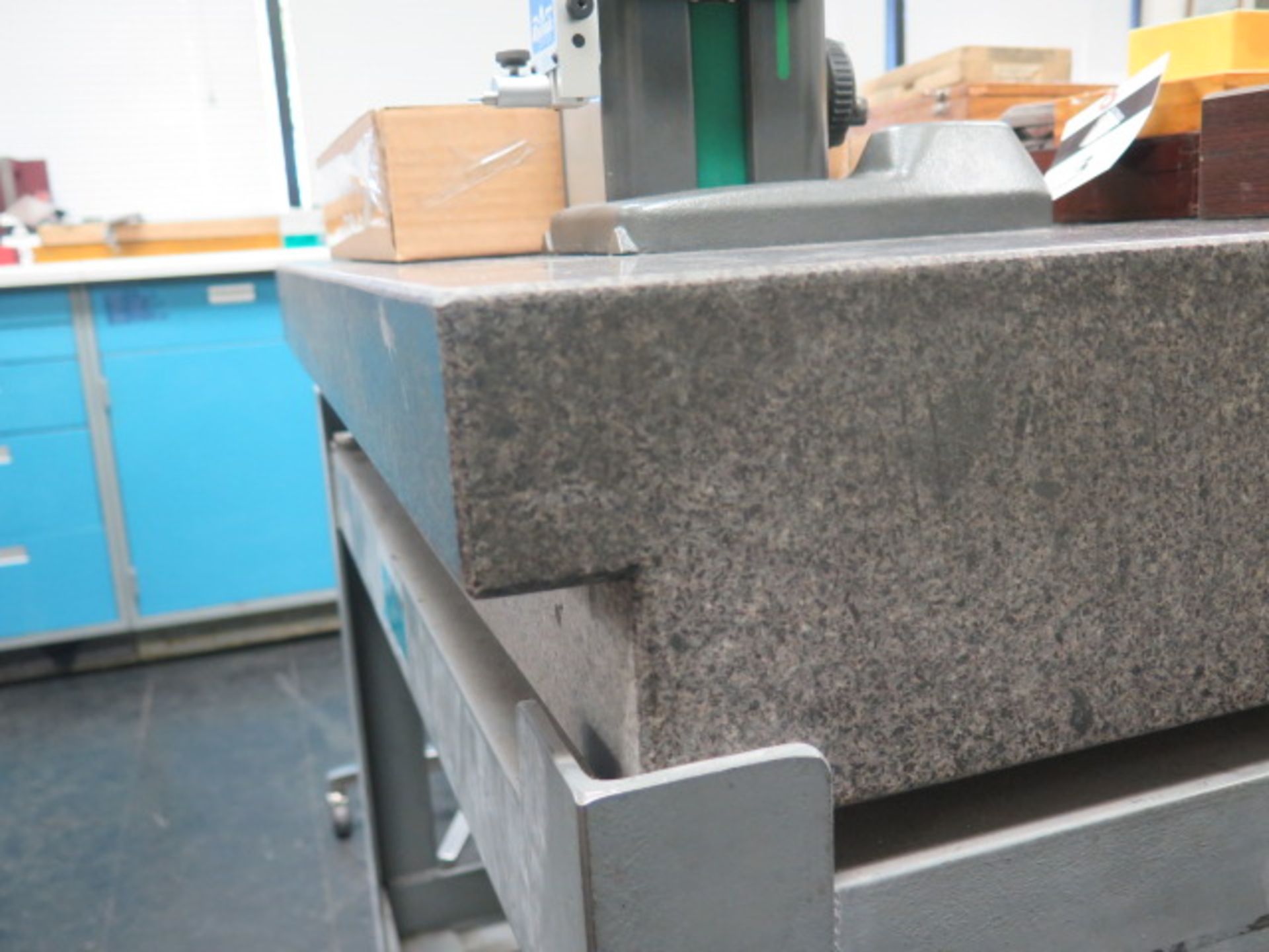 Standridge 36" x 60" x 6" 2-Ledge Granit Surface Plate w/ Roll Stand (SOLD AS-IS - NO WARRANTY) - Image 3 of 5