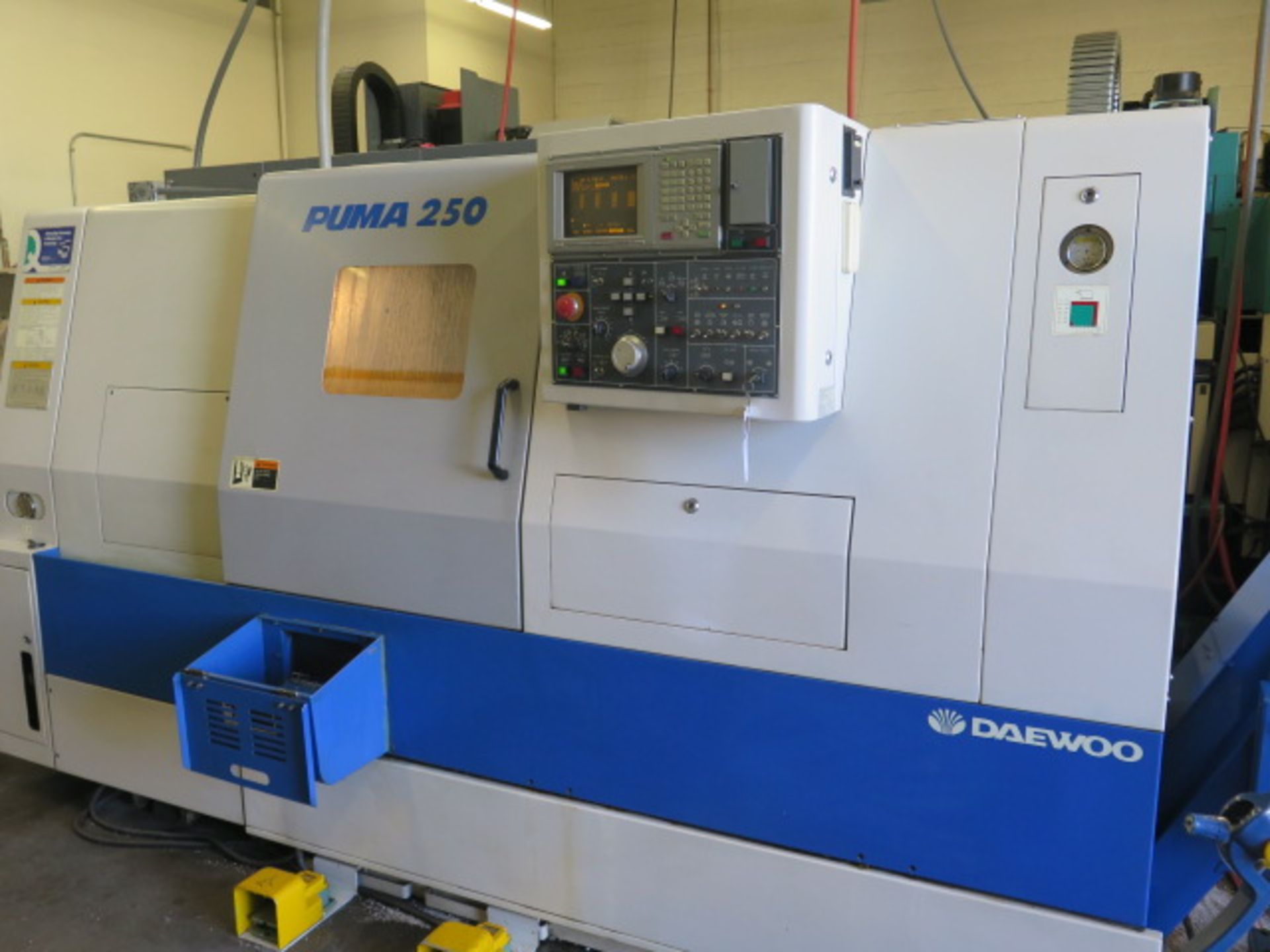 1998 Daewoo PUMA 250B CNC Turning Center s/n PM2500509 w/ Mits Controls, Tool Presetter, SOLD AS IS - Image 2 of 15