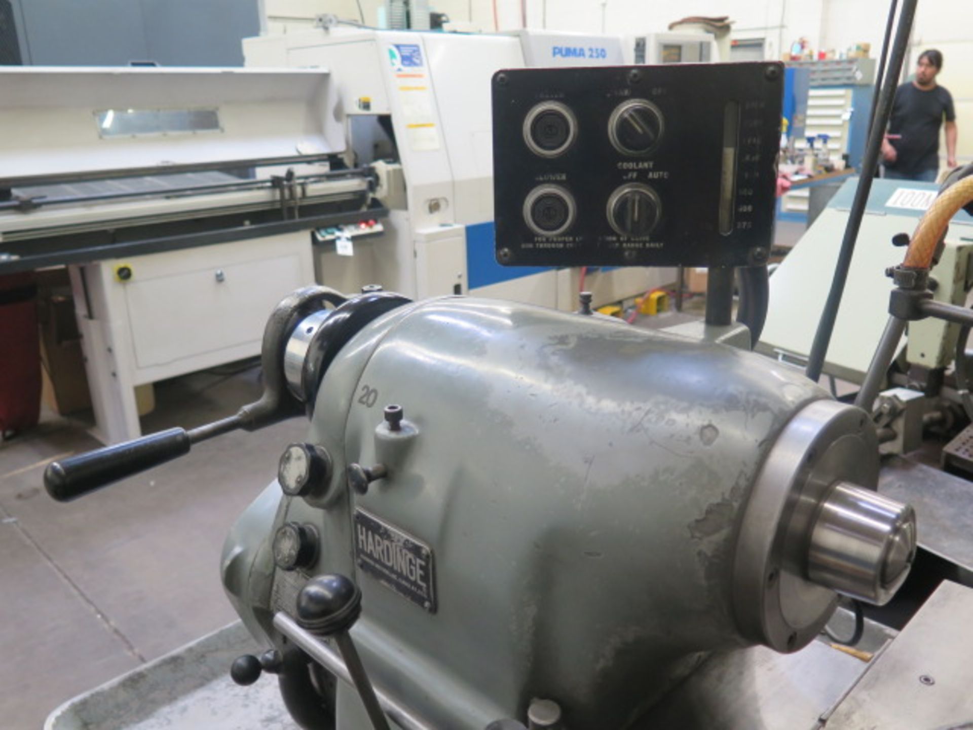 Hardinge HLV-H Tool Room Lathe s/n HLV-H-4836 w/ 125-3000 RPM, Inch Threading, Tailstock, SOLD AS IS - Image 8 of 14