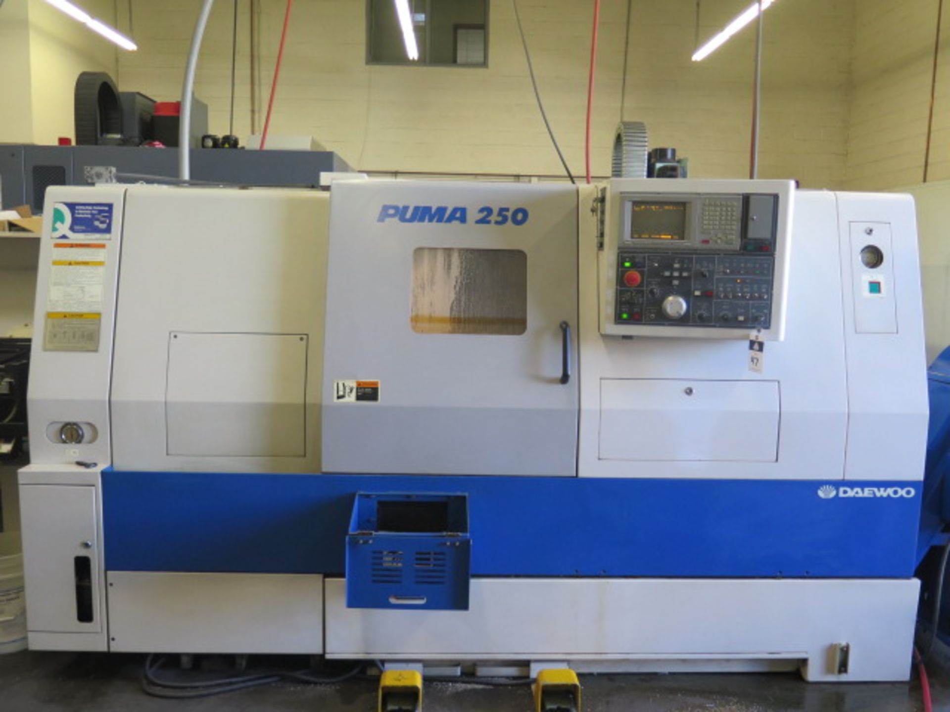 1998 Daewoo PUMA 250B CNC Turning Center s/n PM2500509 w/ Mits Controls, Tool Presetter, SOLD AS IS