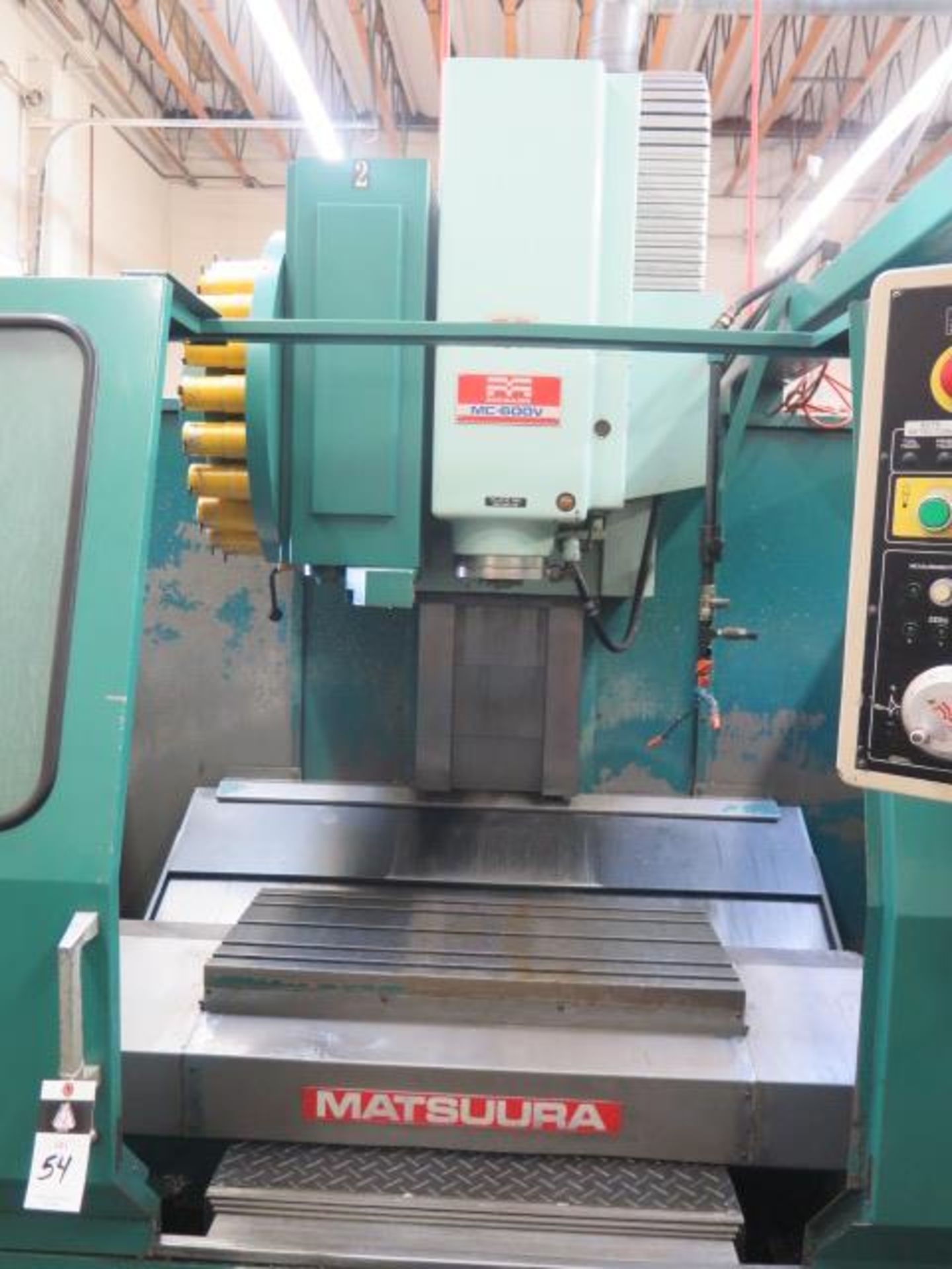 Matsuura MC-600V CNC Vertical Machining Center s/n 890607555 w/ Yasnac Controls, 20 ATC, SOLD AS IS - Image 3 of 14