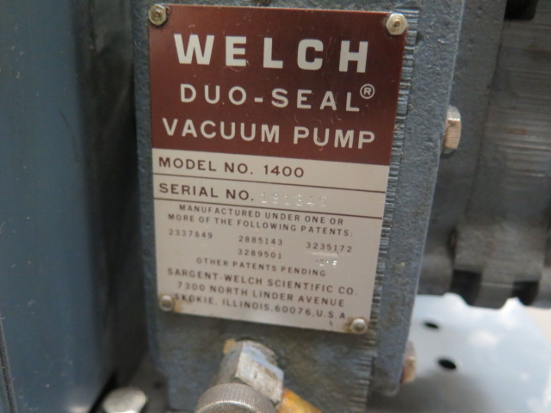 Welch Vacuum Pump (SOLD AS-IS - NO WARRANTY) - Image 4 of 4