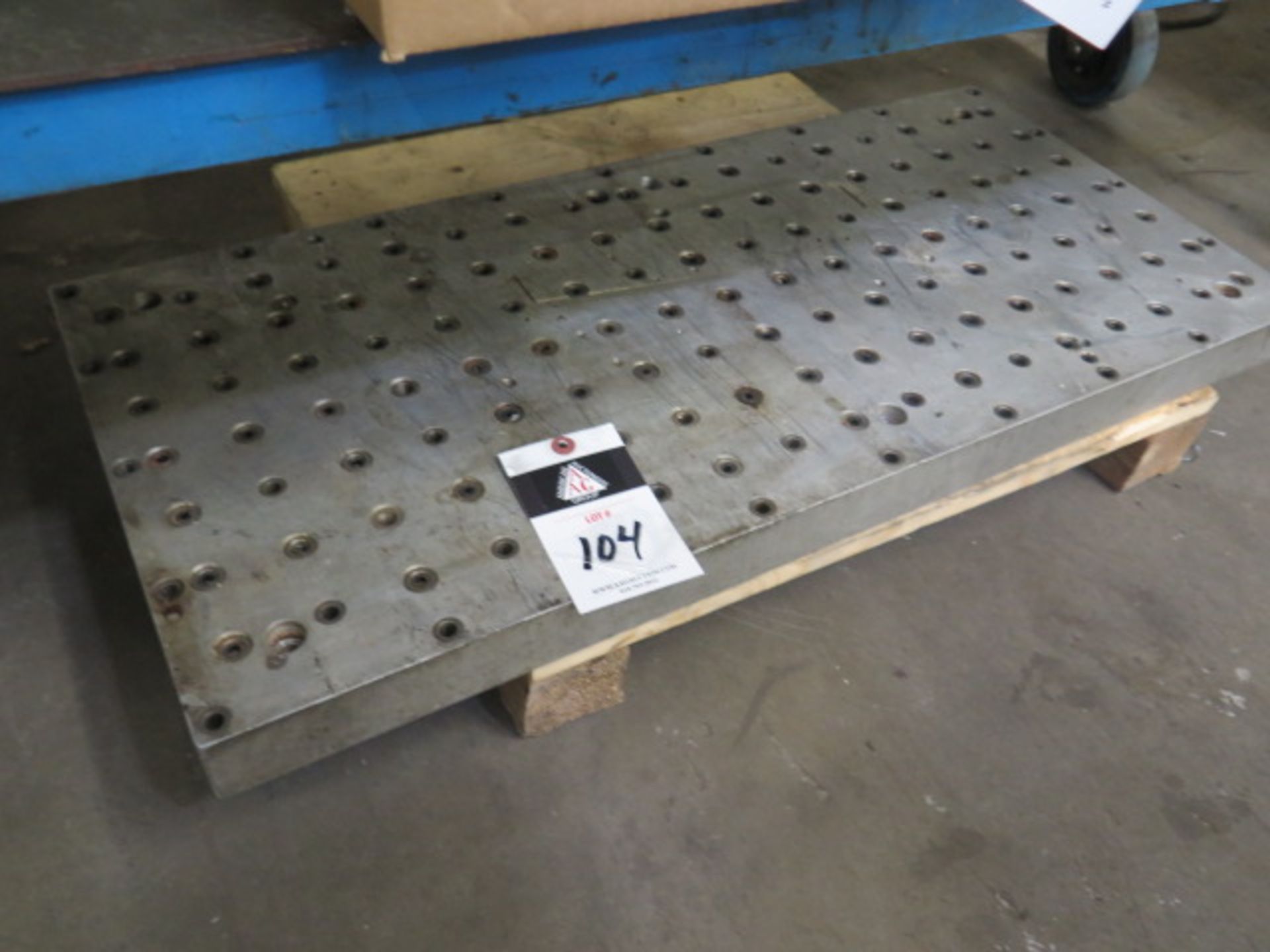 16" x 34 1/2" Tapped Hole Aluminum Top Plate (SOLD AS-IS - NO WARRANTY)