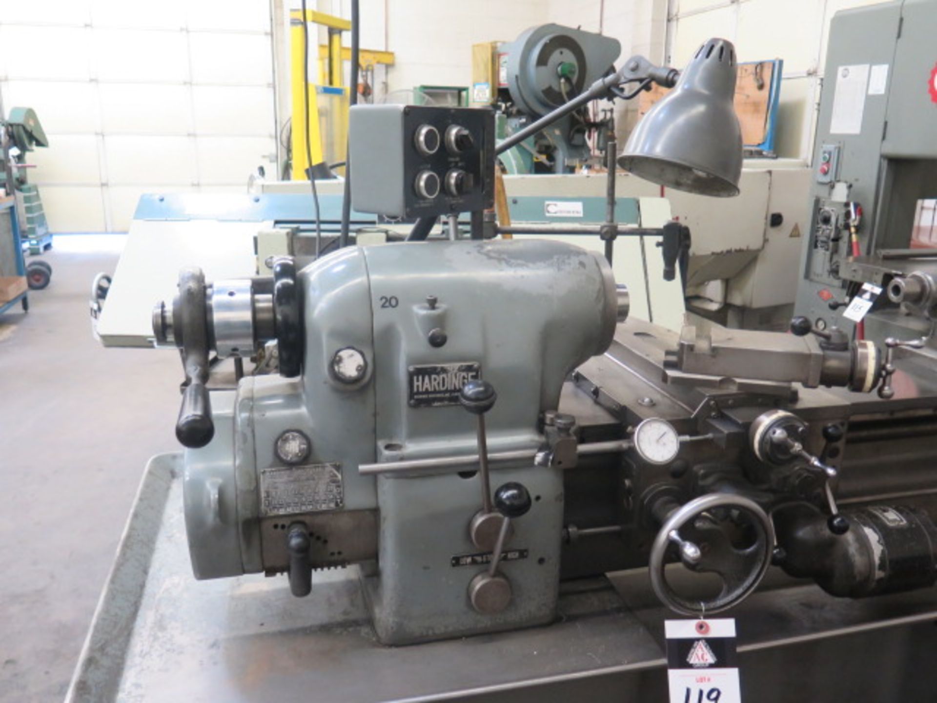 Hardinge HLV-H Tool Room Lathe s/n HLV-H-4836 w/ 125-3000 RPM, Inch Threading, Tailstock, SOLD AS IS - Image 3 of 14