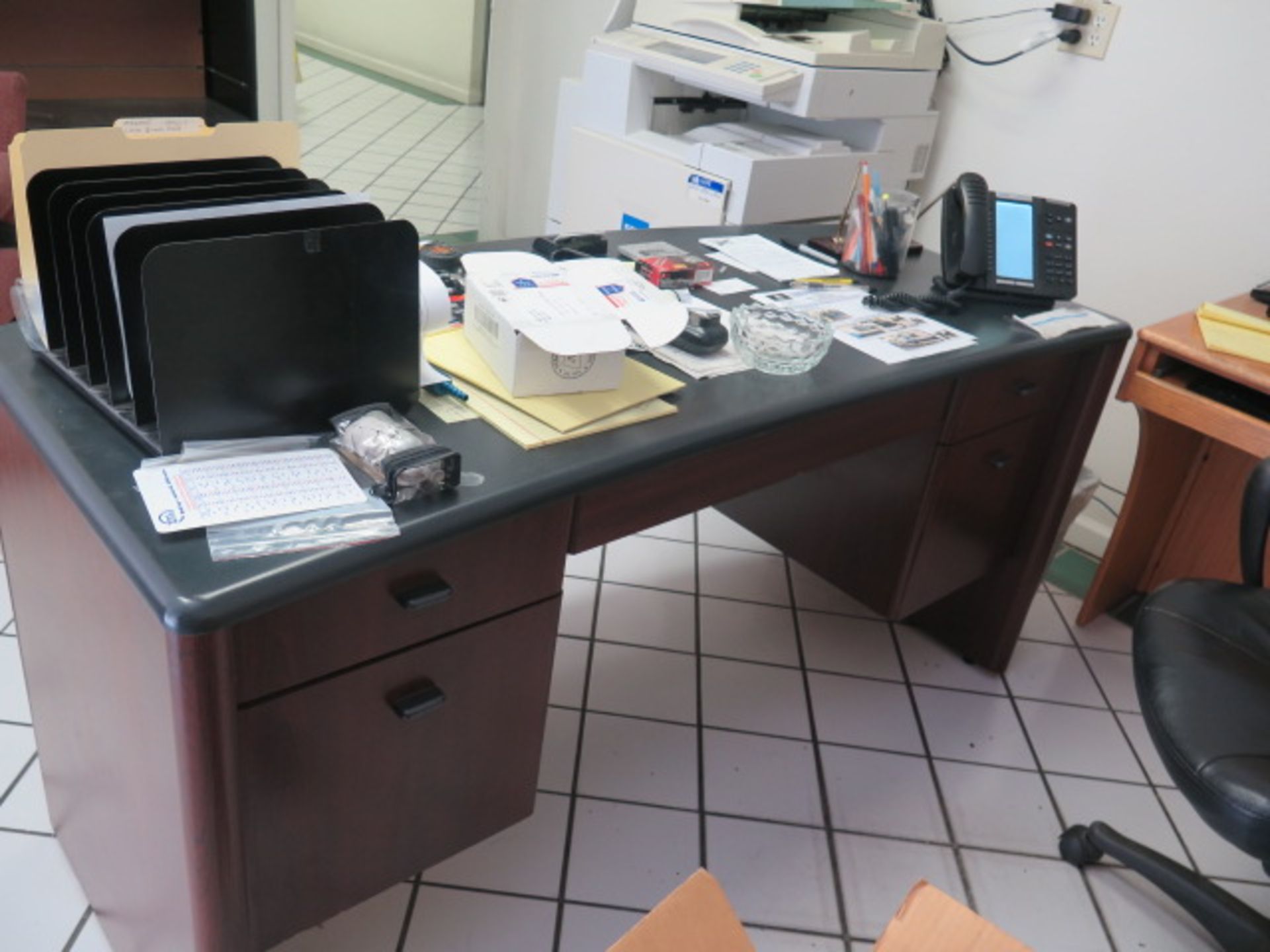 Desks, Chairs, Round Table, File Cabinet and Bookshelf (SOLD AS-IS - NO WARRANTY) - Image 3 of 8