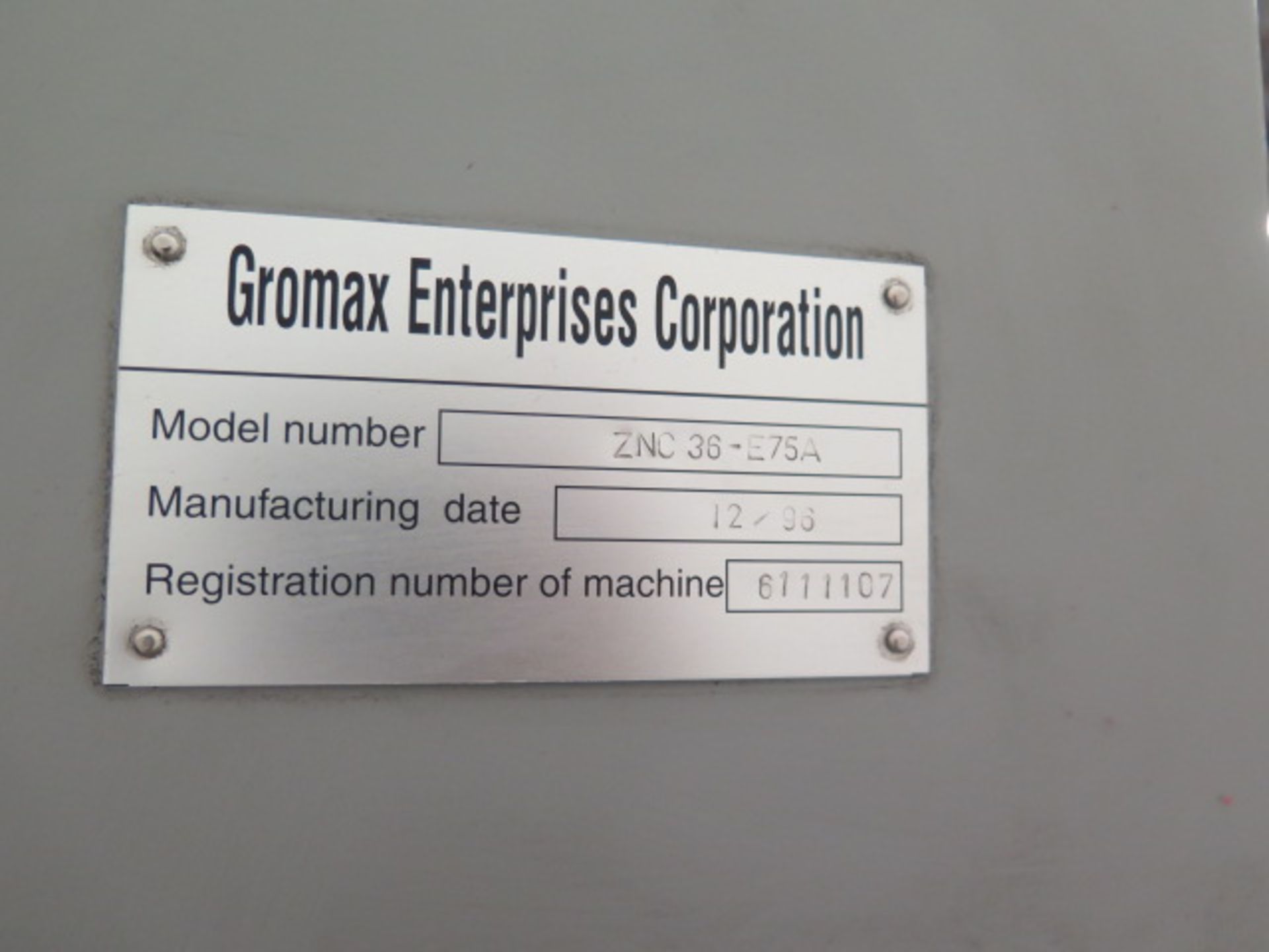 Gromax 36-E75A Die Sinker EDM w/ Gromax ZNC-75 75 Amp Power Source, 16" x 12.5" x 12", SOLD AS IS - Image 18 of 18