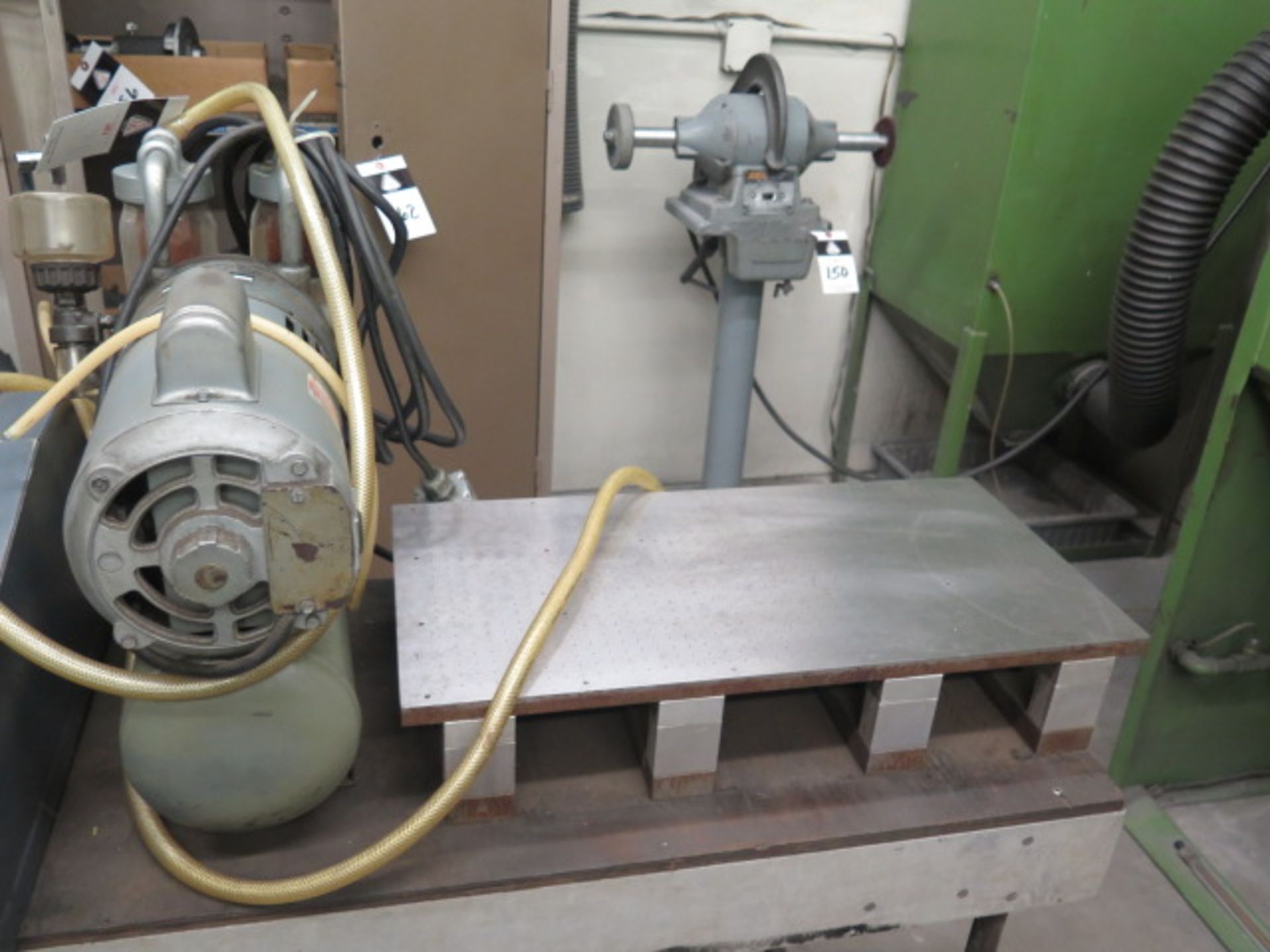 12" x 24" Vacuum Table and Gast Vacuum Pump (SOLD AS-IS - NO WARRANTY)
