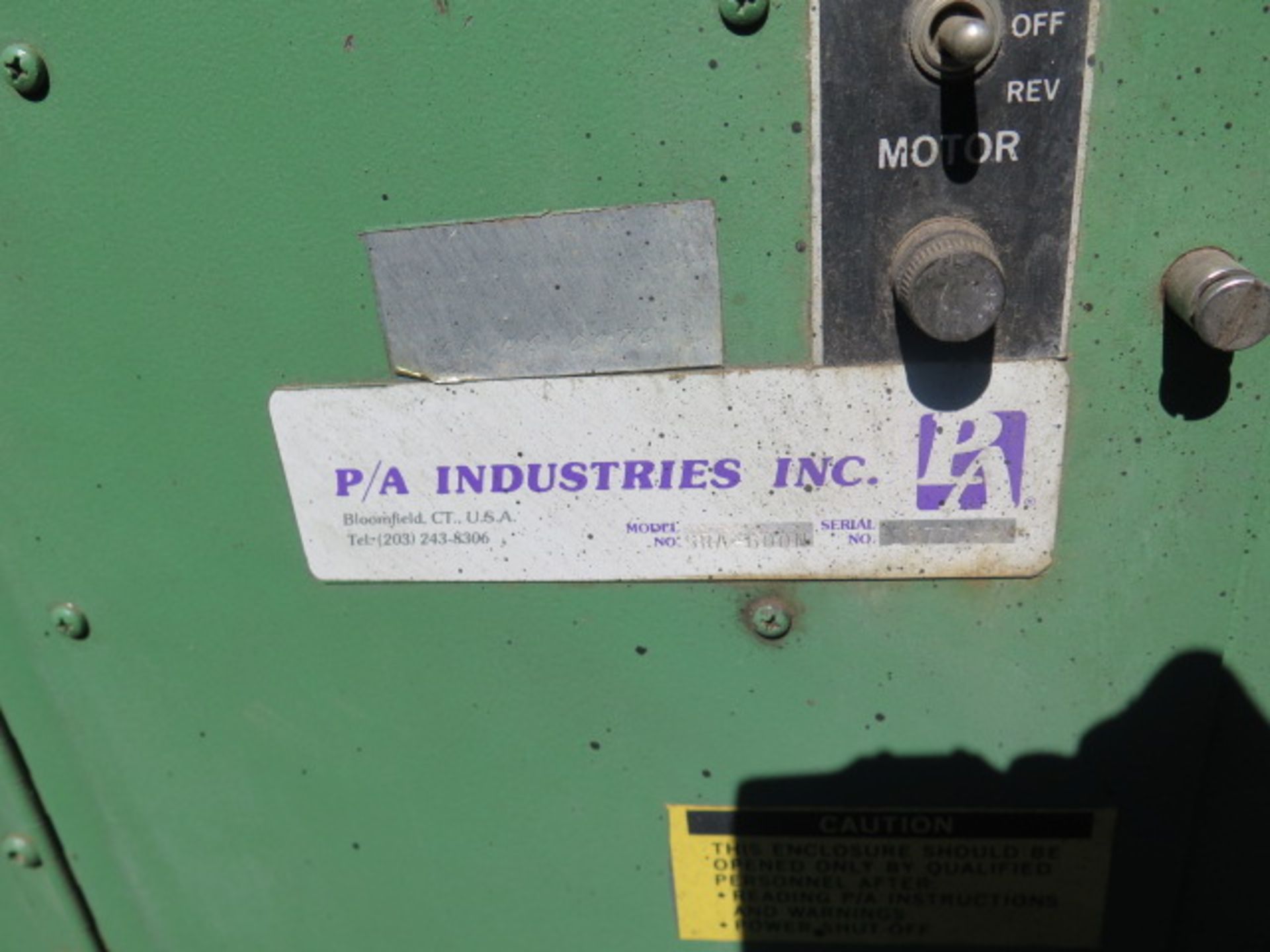 P/A Industries mdl. SRA-600N Power Uncoiler s/n 15770-3 (SOLD AS-IS - NO WARRANTY) - Image 4 of 4