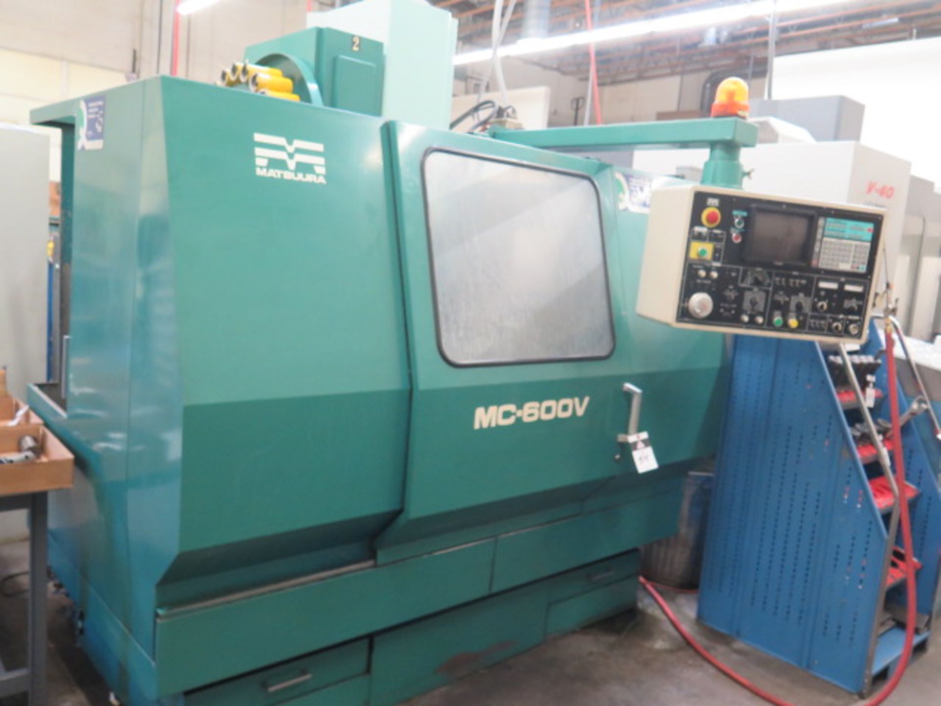 Matsuura MC-600V CNC Vertical Machining Center s/n 890607555 w/ Yasnac Controls, 20 ATC, SOLD AS IS - Image 2 of 14