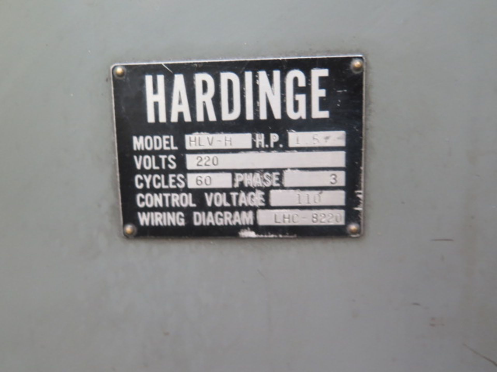 Hardinge HLV-H Tool Room Lathe s/n HLV-H-4836 w/ 125-3000 RPM, Inch Threading, Tailstock, SOLD AS IS - Image 14 of 14