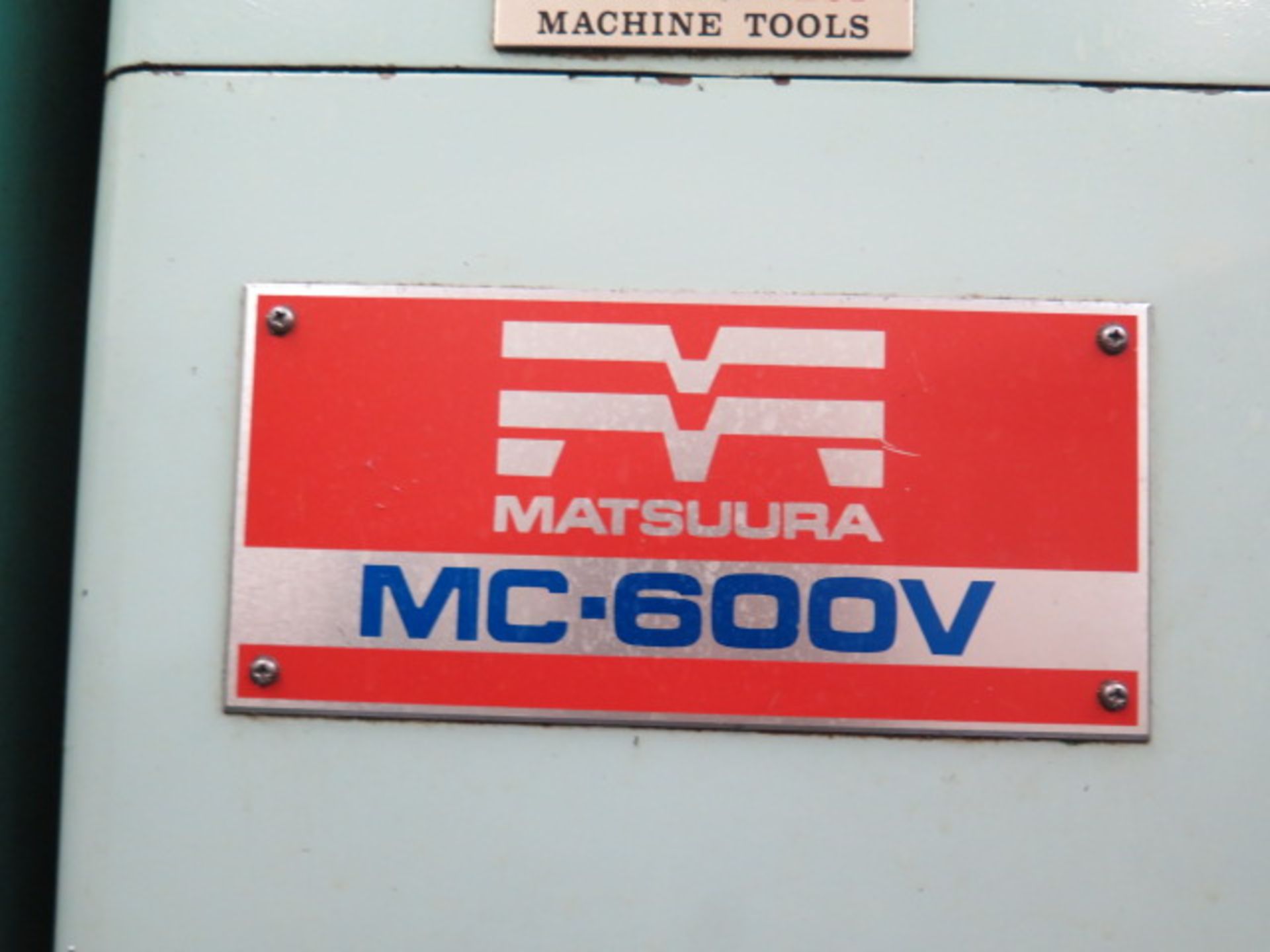 Matsuura MC-600V CNC Vertical Machining Center s/n 890607555 w/ Yasnac Controls, 20 ATC, SOLD AS IS - Image 13 of 14