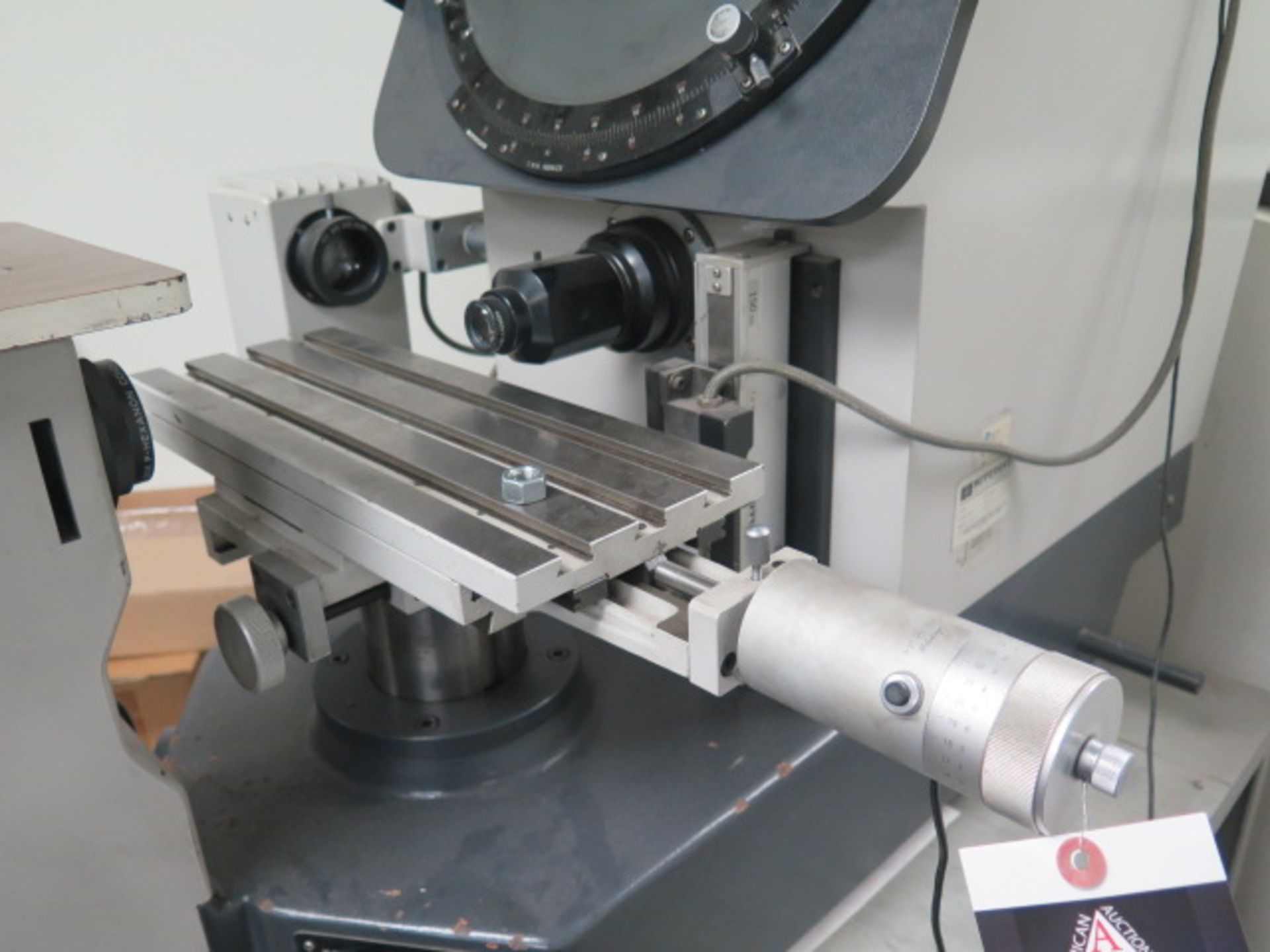 Mitutoyo PH-350 13" Optical Comparator s/n 362 w/ Mitutoyo DRO's, 20X and 50X Lenses, SOLD AS IS - Image 6 of 12
