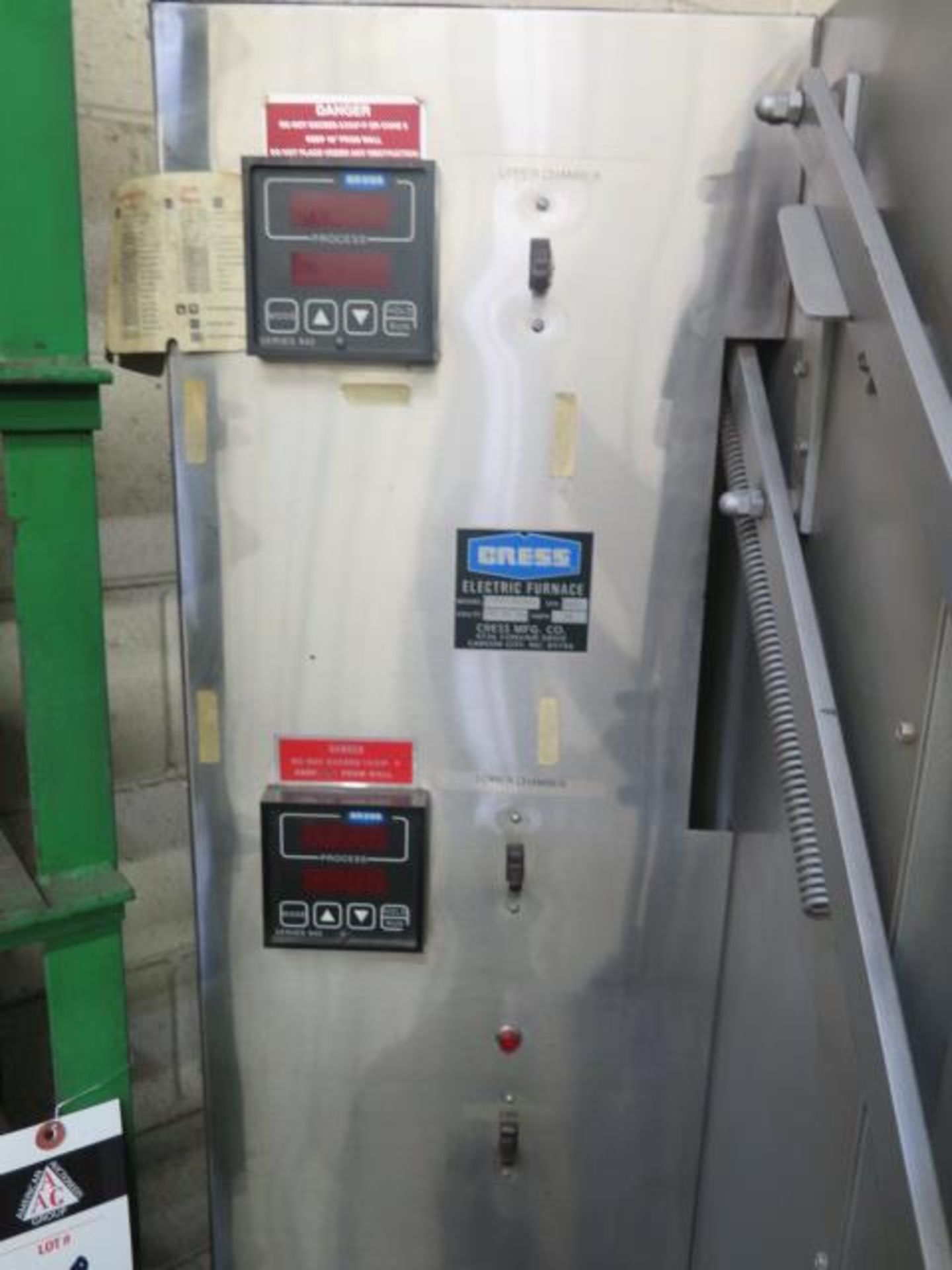 Cress C122012D/942 38-Amp Dual Electric Furnace s/n 9802 w/ Dugital Temp Controllers (SOLD AS-IS - - Image 8 of 11