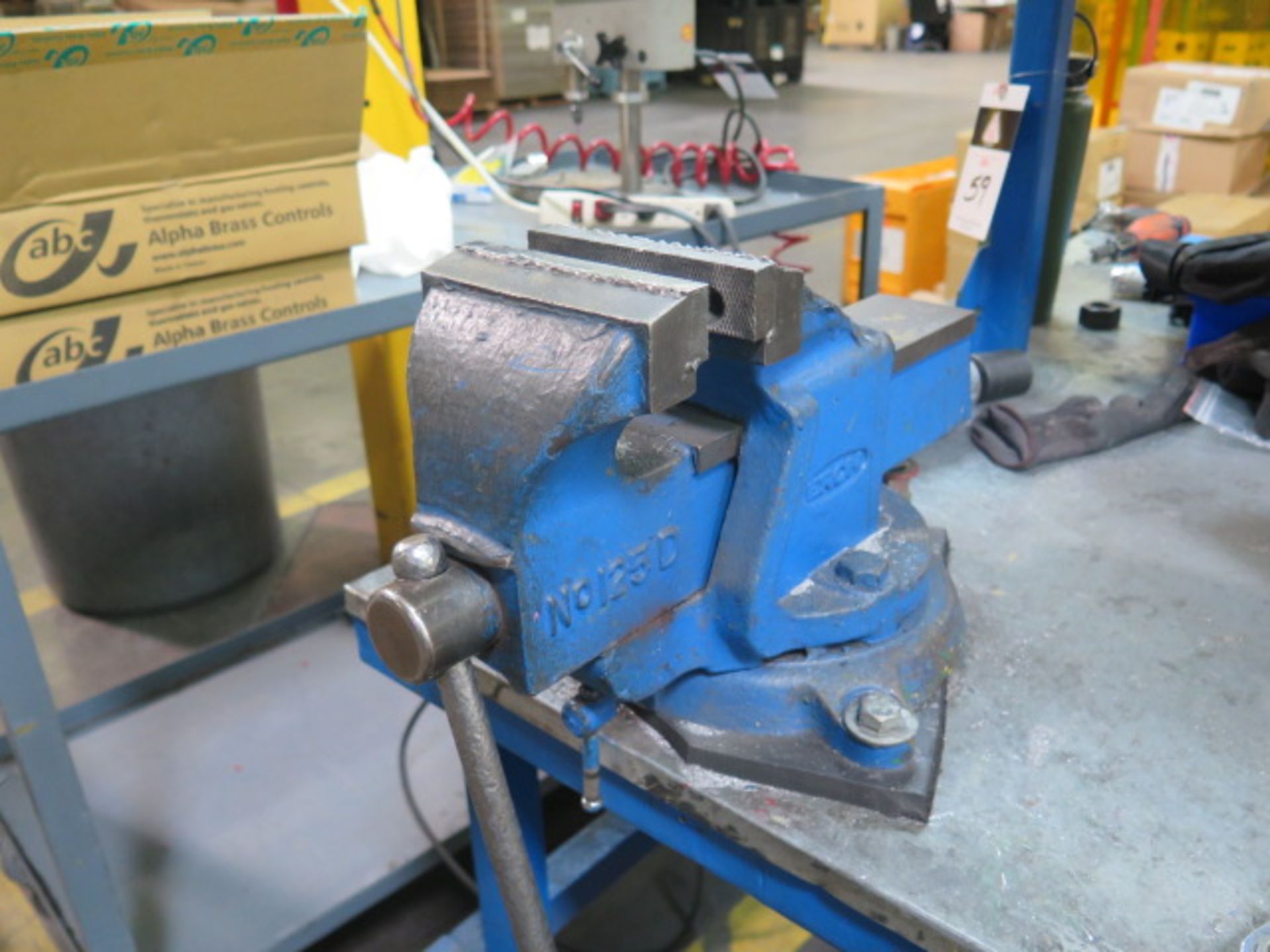 Eron 5" Bench Vise w/ (2) Work Benches (SOLD AS-IS - NO WARRANTY) - Image 2 of 4