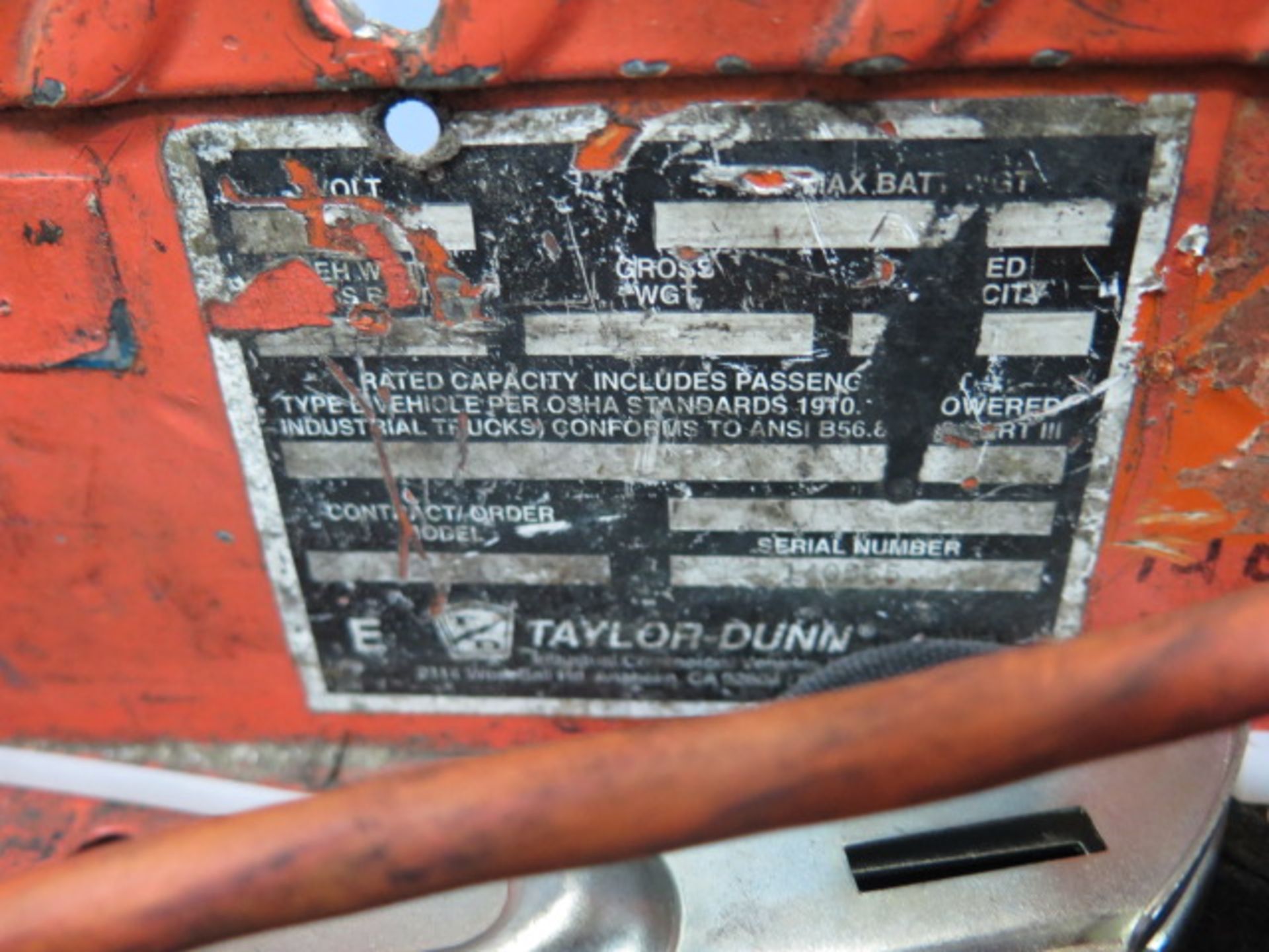 Taylor-Dunn Electric Service Vehicle (SOLD AS-IS - NO WARRANTY) - Image 9 of 9