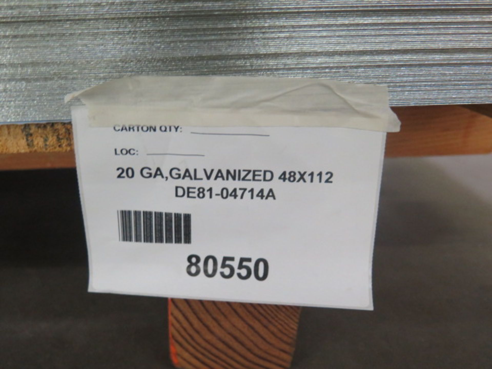 Galvanized 20GA 48" x 112" (approx 250 pcs) (SOLD AS-IS - NO WARRANTY) - Image 9 of 9