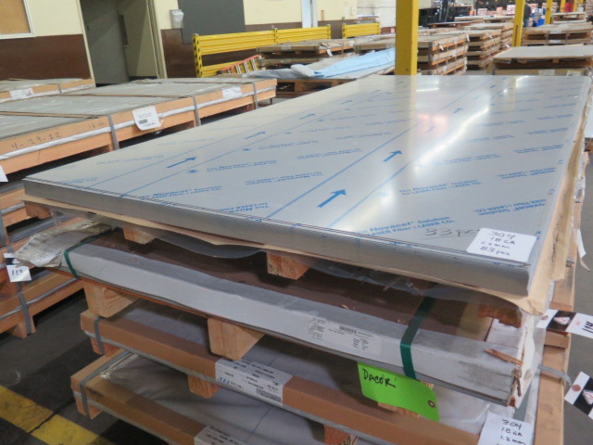 304 Stainless 18GA 1.2mm 48" x 96" (83 pcs) (SOLD AS-IS - NO WARRANTY) - Image 2 of 9