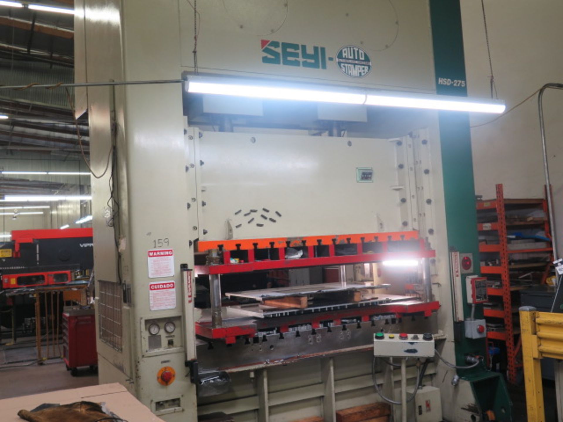 1997 Seyi HDS-275-H 275 Ton Gap Frame Double Crank Press s/n D275-045 w/ Seyi Controls, SOLS AS IS - Image 3 of 18