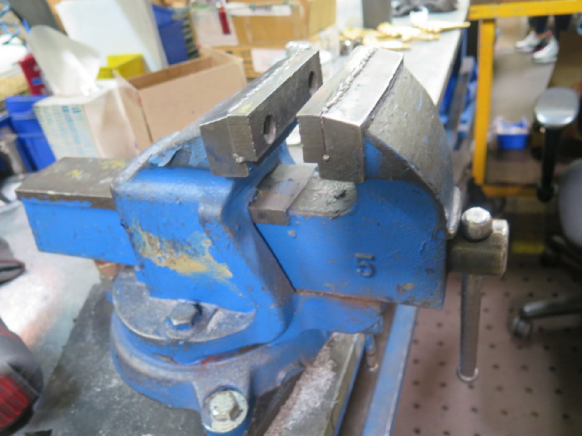 Eron 5" Bench Vise w/ (2) Work Benches (SOLD AS-IS - NO WARRANTY) - Image 3 of 4