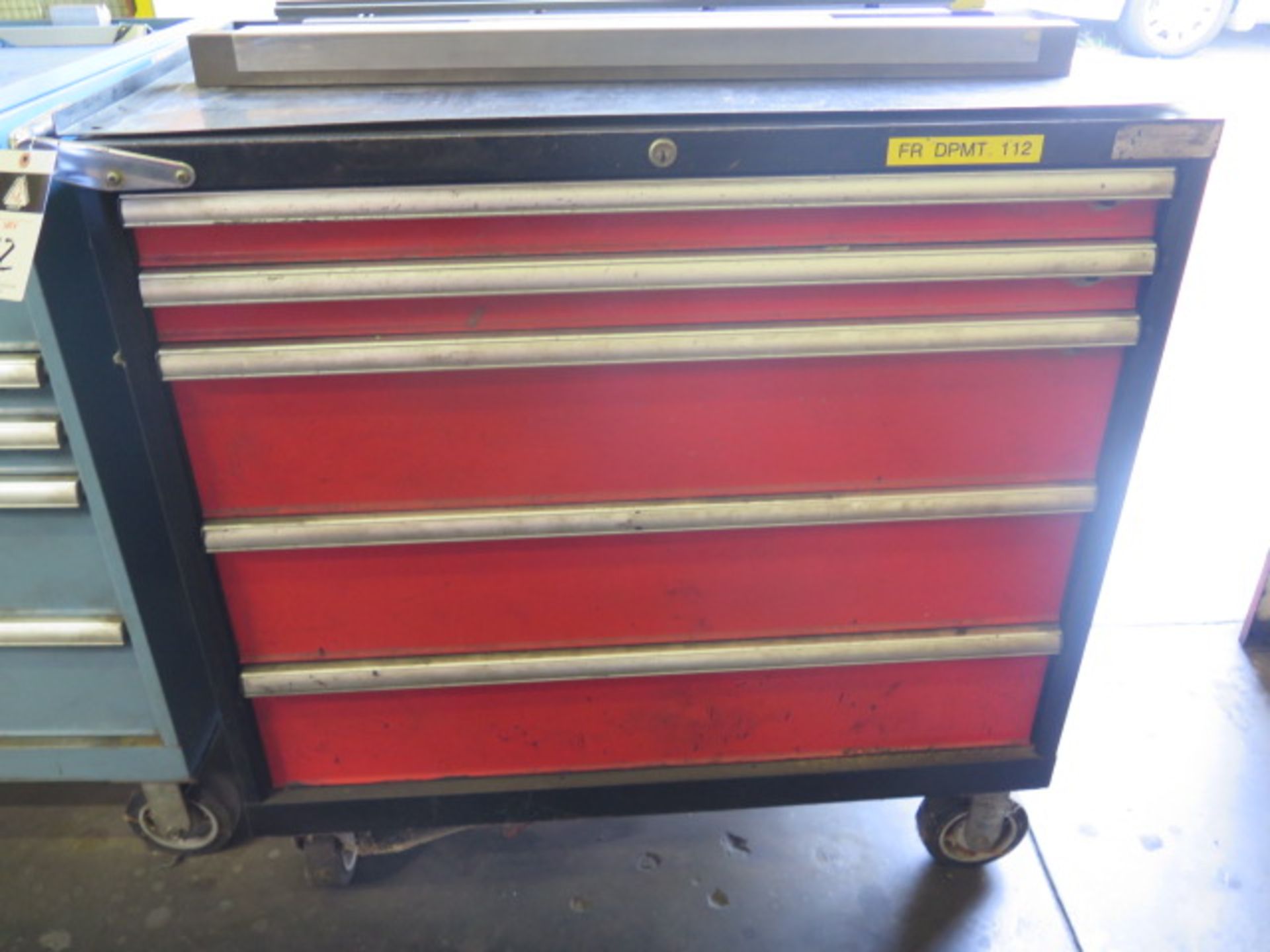 Amada Press Brake Tooling w/ Wilton Rolling Tooling Cabinet (SOLD AS-IS - NO WARRANTY)