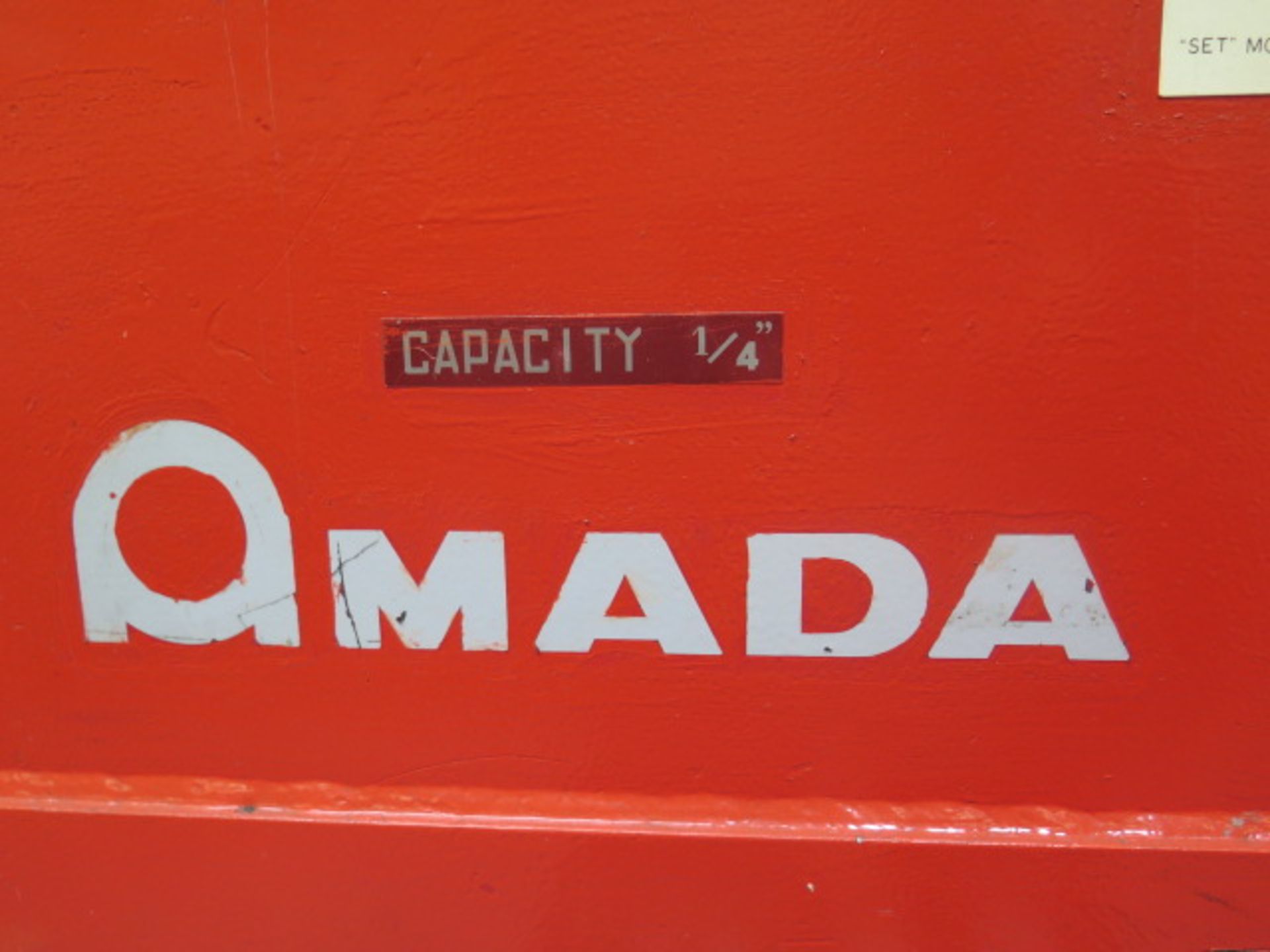 1998 Amada M-2560 ¼” x 8’ Power Shear s/n 25601327T-70,Amada Digital Controls & Back Gage,SOLD AS IS - Image 7 of 11