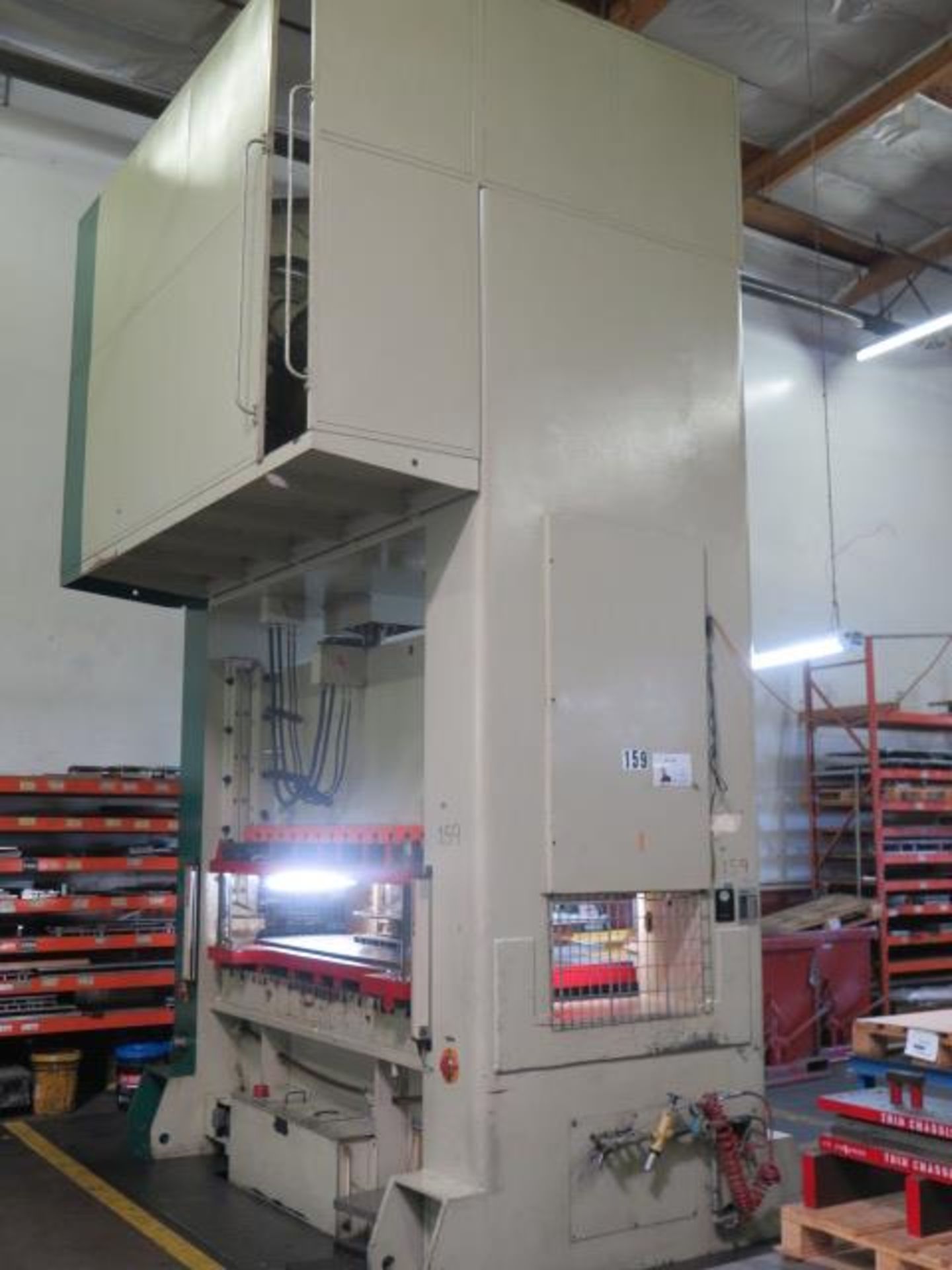 1997 Seyi HDS-275-H 275 Ton Gap Frame Double Crank Press s/n D275-045 w/ Seyi Controls, SOLS AS IS - Image 10 of 18