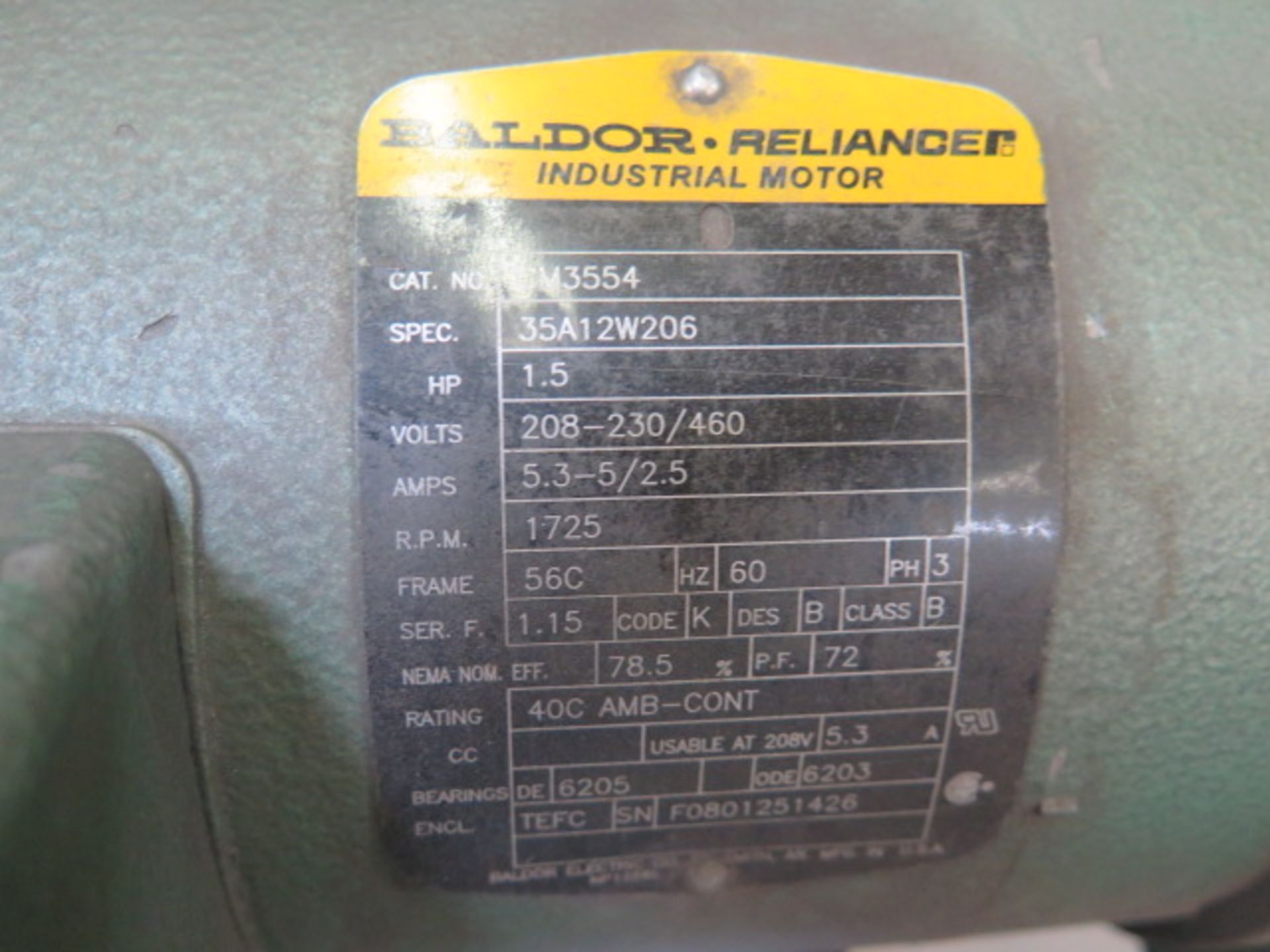 Burr King mdl. 860 2 ½” Pedestal Belt Sander w/ Genesis Motor Speed Controller (SOLD AS-IS - NO - Image 5 of 6