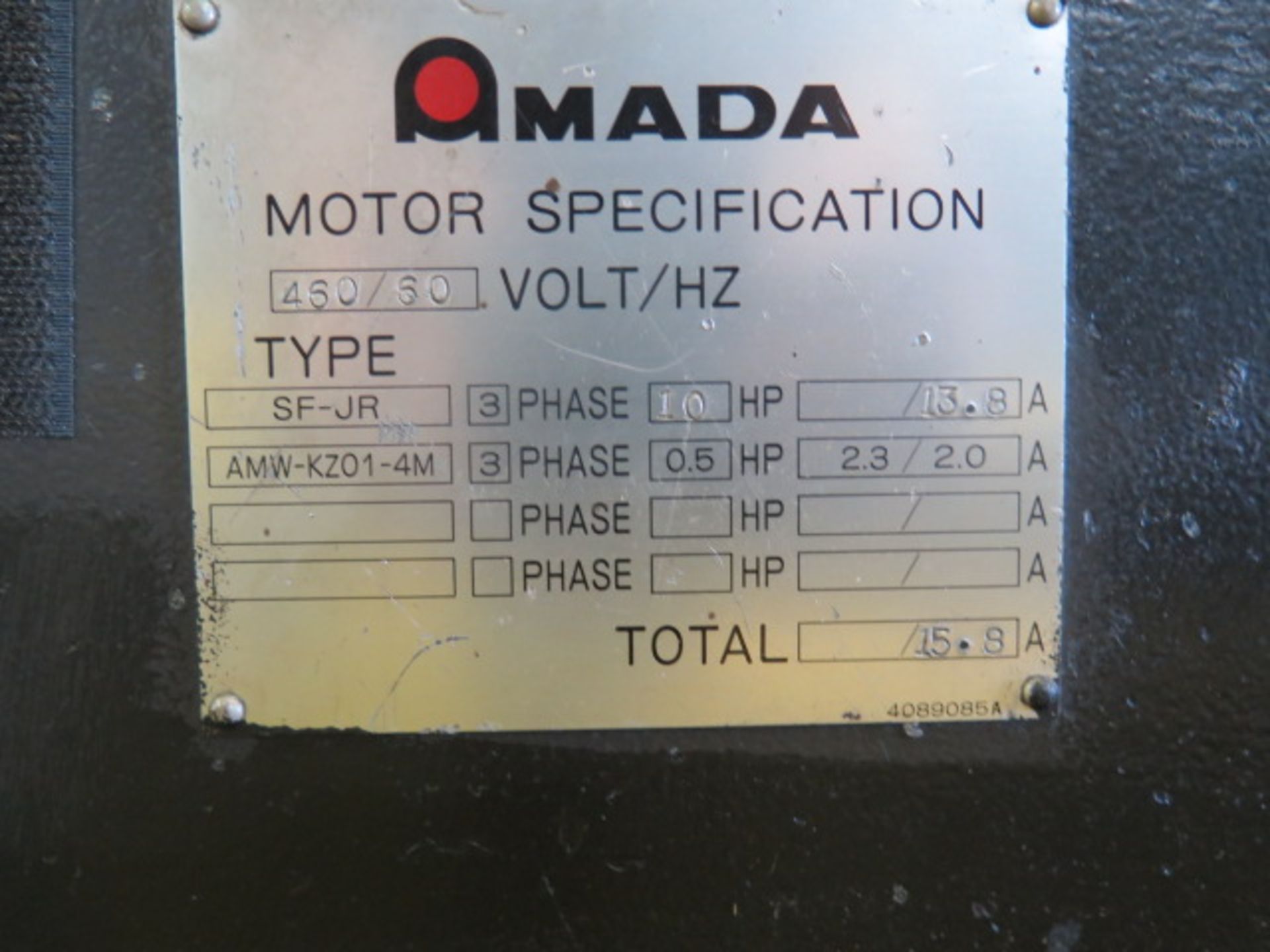 1998 Amada M-2560 ¼” x 8’ Power Shear s/n 25601327T-70,Amada Digital Controls & Back Gage,SOLD AS IS - Image 10 of 11