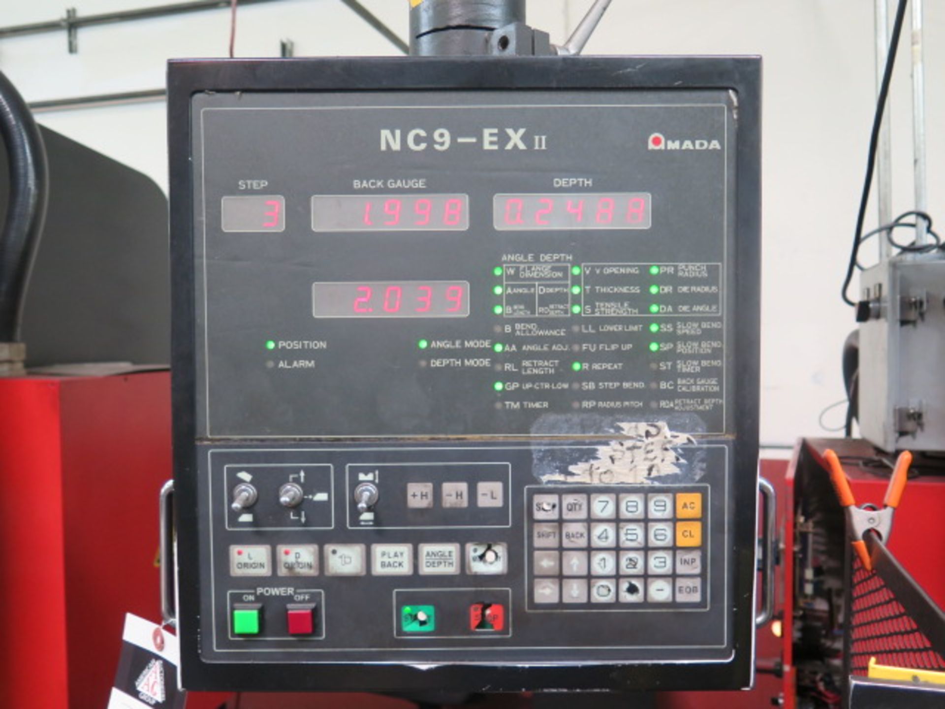 1998 Amada RG-80 80 Ton 8' CNC Press Brake s/n 811513 w/ Amada NC9-EXII Controls, SOLD AS IS - Image 7 of 17