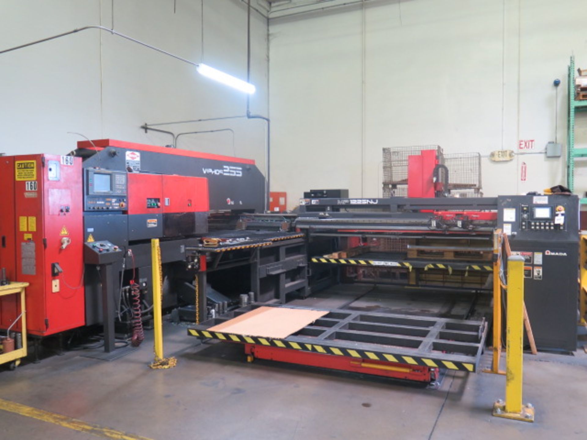 Amada VIPROS 255 30 Ton CNC Turret Punch Press w/ Fanuc 18-P Controls, 58-Station Turret, SOLD AS IS