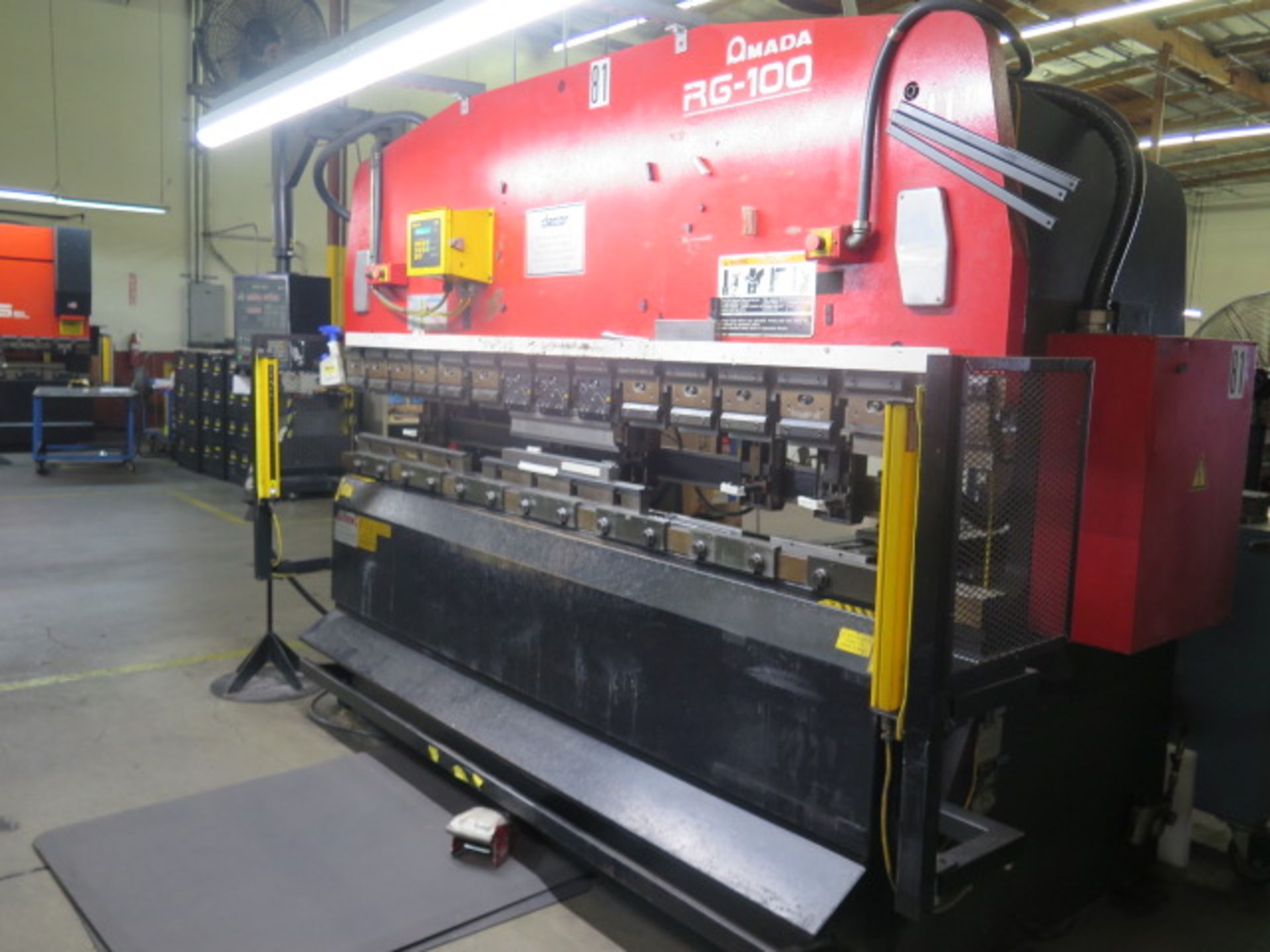 1997 Amada RG-100 100 Ton 10’ CNC Press Brake s/n 105696 w/ Amada NC9-EXII Controls, SOLD AS IS - Image 3 of 16