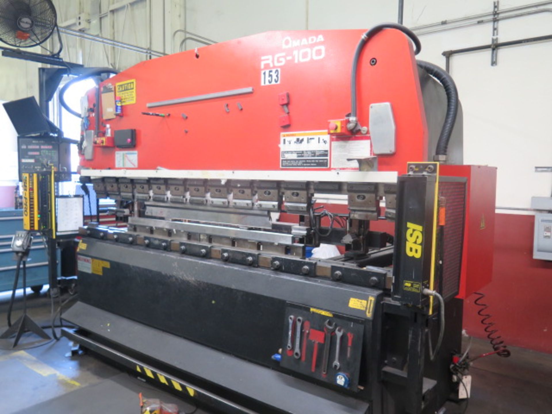 1997 Amada RG-100 100 Ton 10’ CNC Press Brake s/n 105695 w/ Amada NC9-EXII Controls, SOLD AS IS - Image 3 of 17