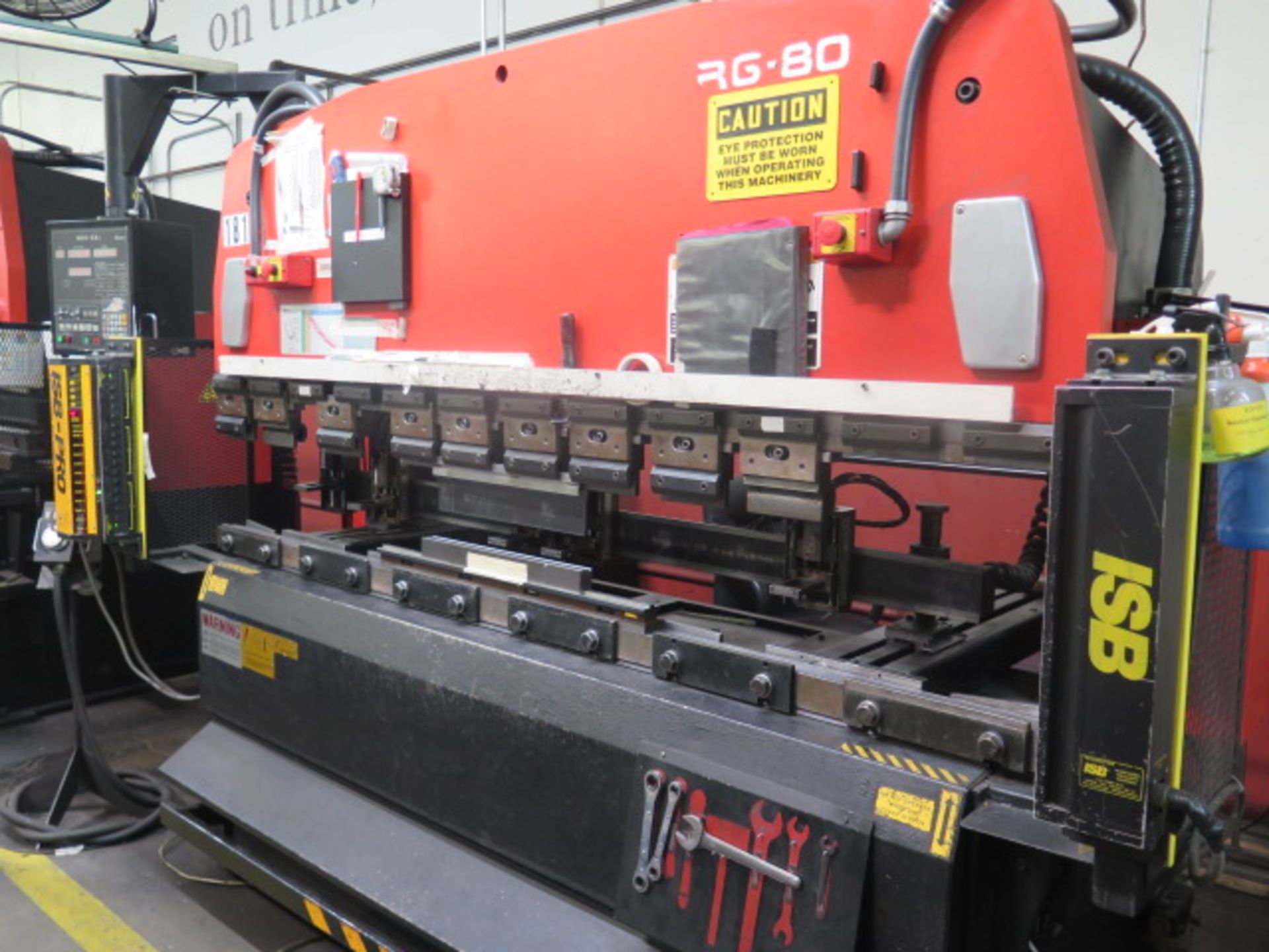 1998 Amada RG-80 80 Ton 8' CNC Press Brake s/n 811513 w/ Amada NC9-EXII Controls, SOLD AS IS - Image 3 of 17