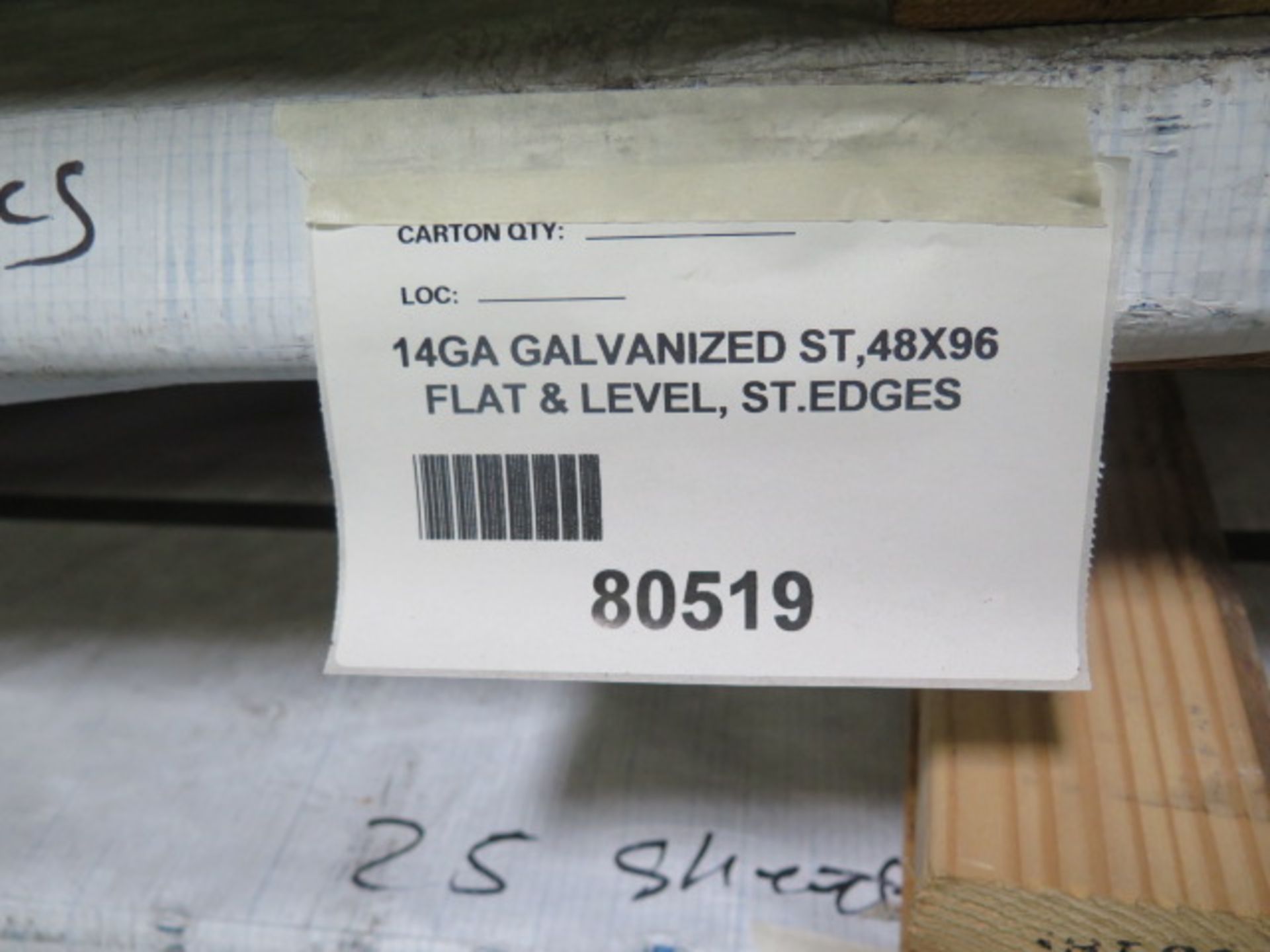 14GA Galvanized 48" x 96" (75 pcs) (SOLD AS-IS - NO WARRANTY) - Image 8 of 9