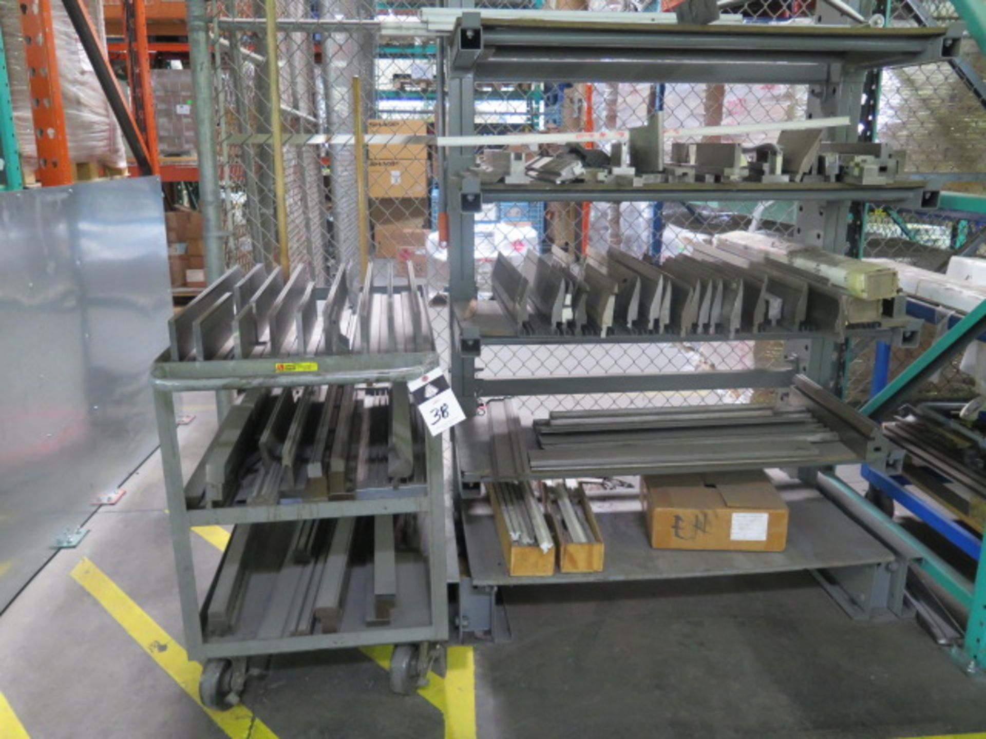 Press Brake Tooling w/ Cart (SOLD AS-IS - NO WARRANTY)